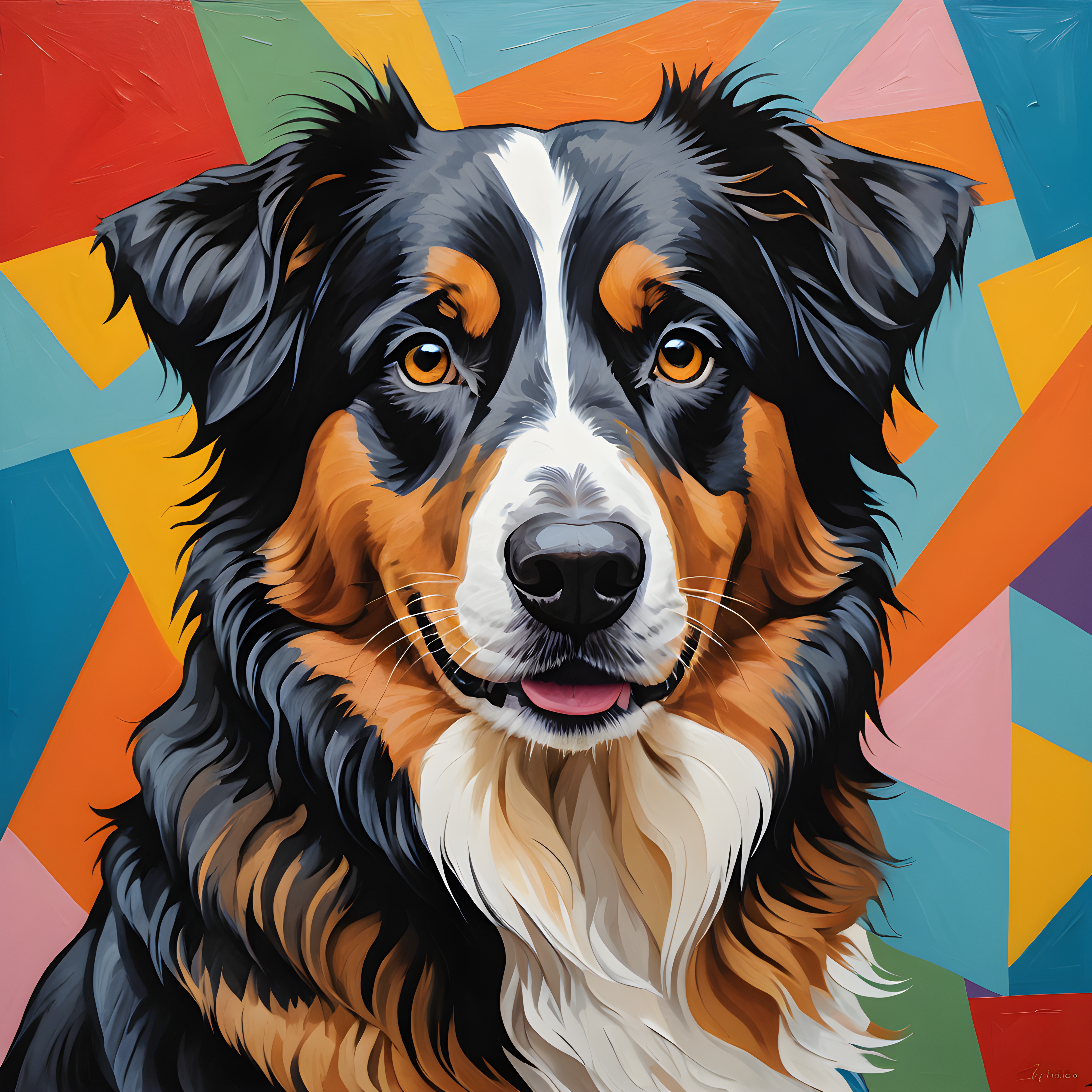 Australian Shepherd — Abstract (Funny)