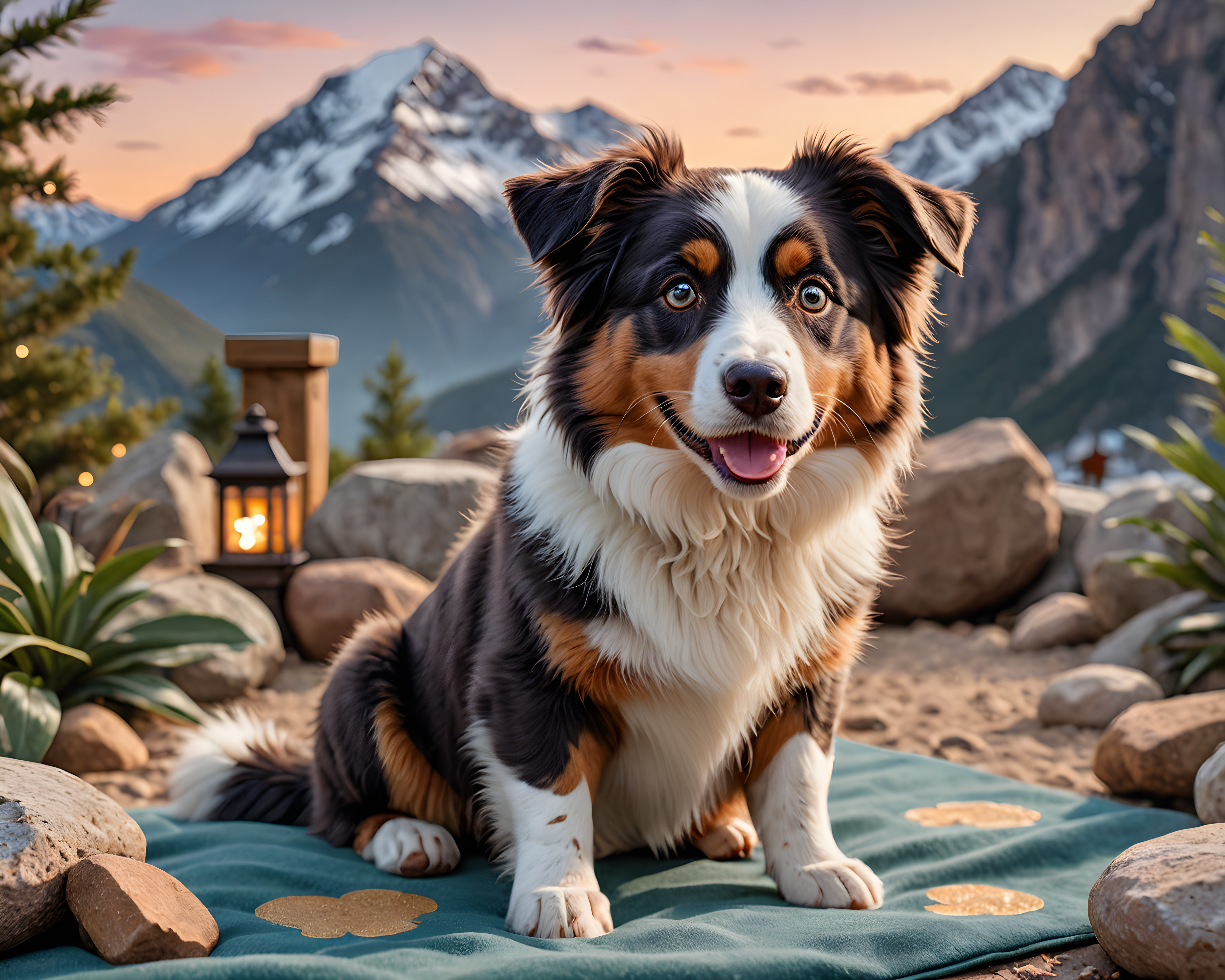 Australian Shepherd — Cartoon / Kawaii (Luxury)
