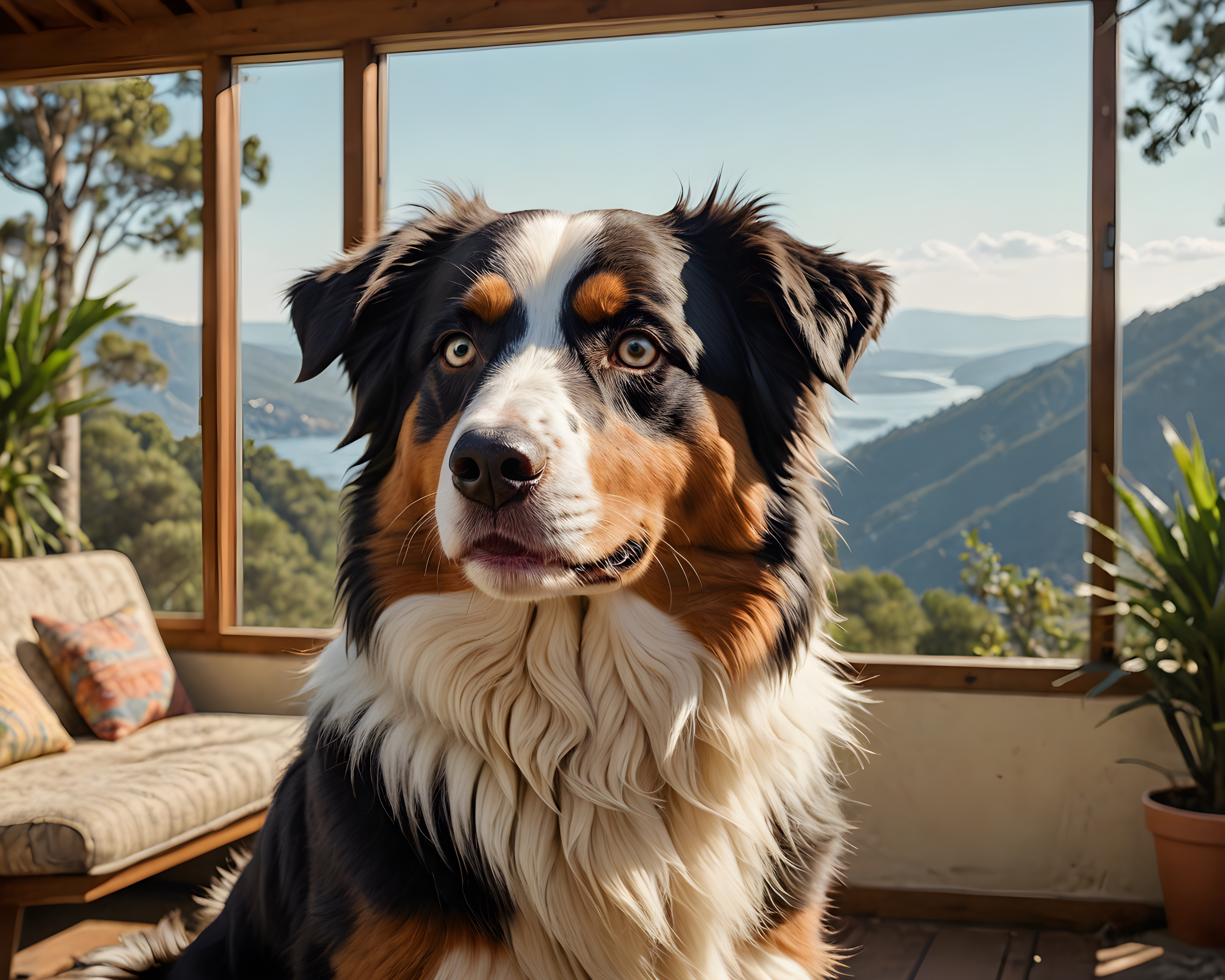 Australian Shepherd — Retro (Emotional)