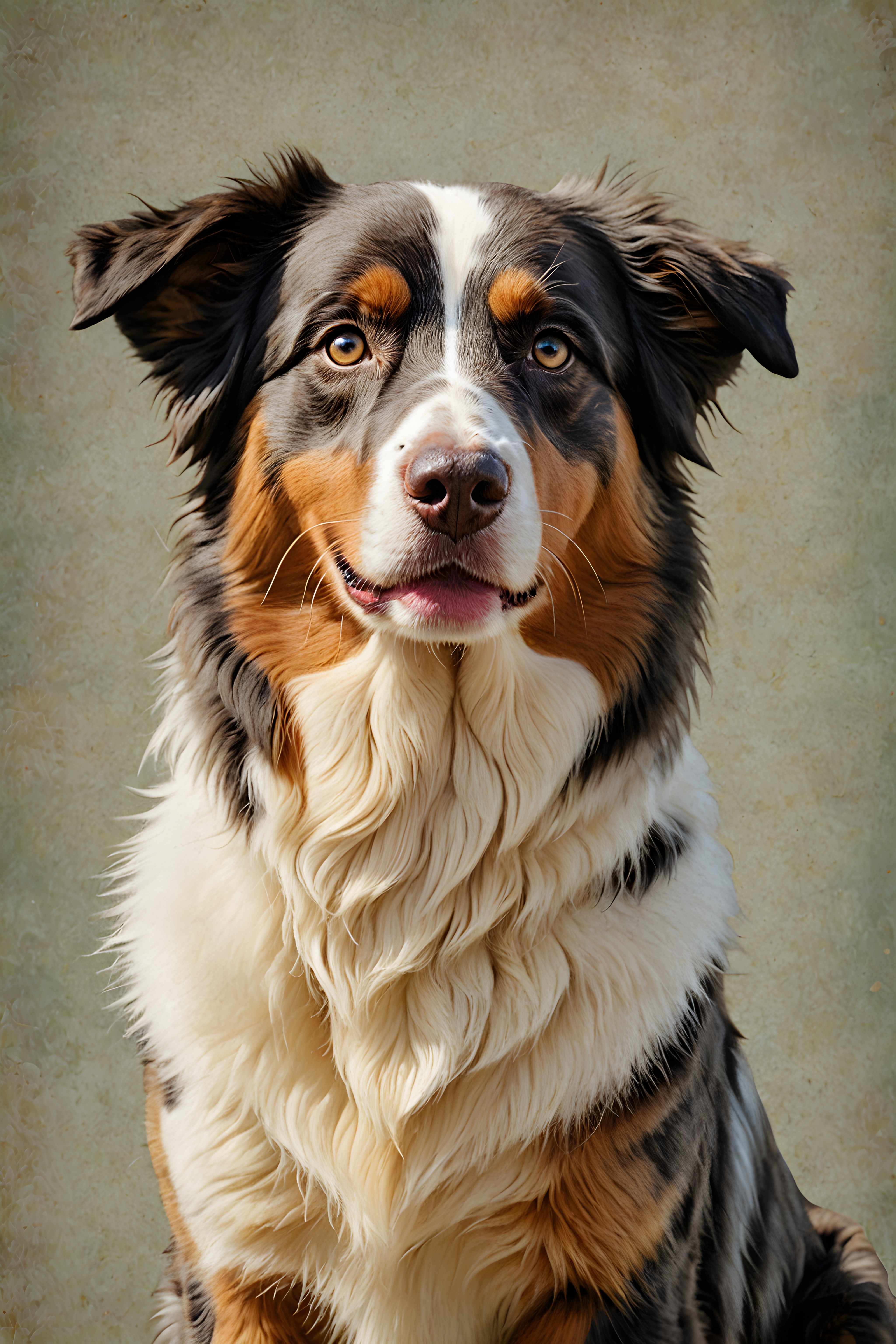 Australian Shepherd — Retro (Emotional)