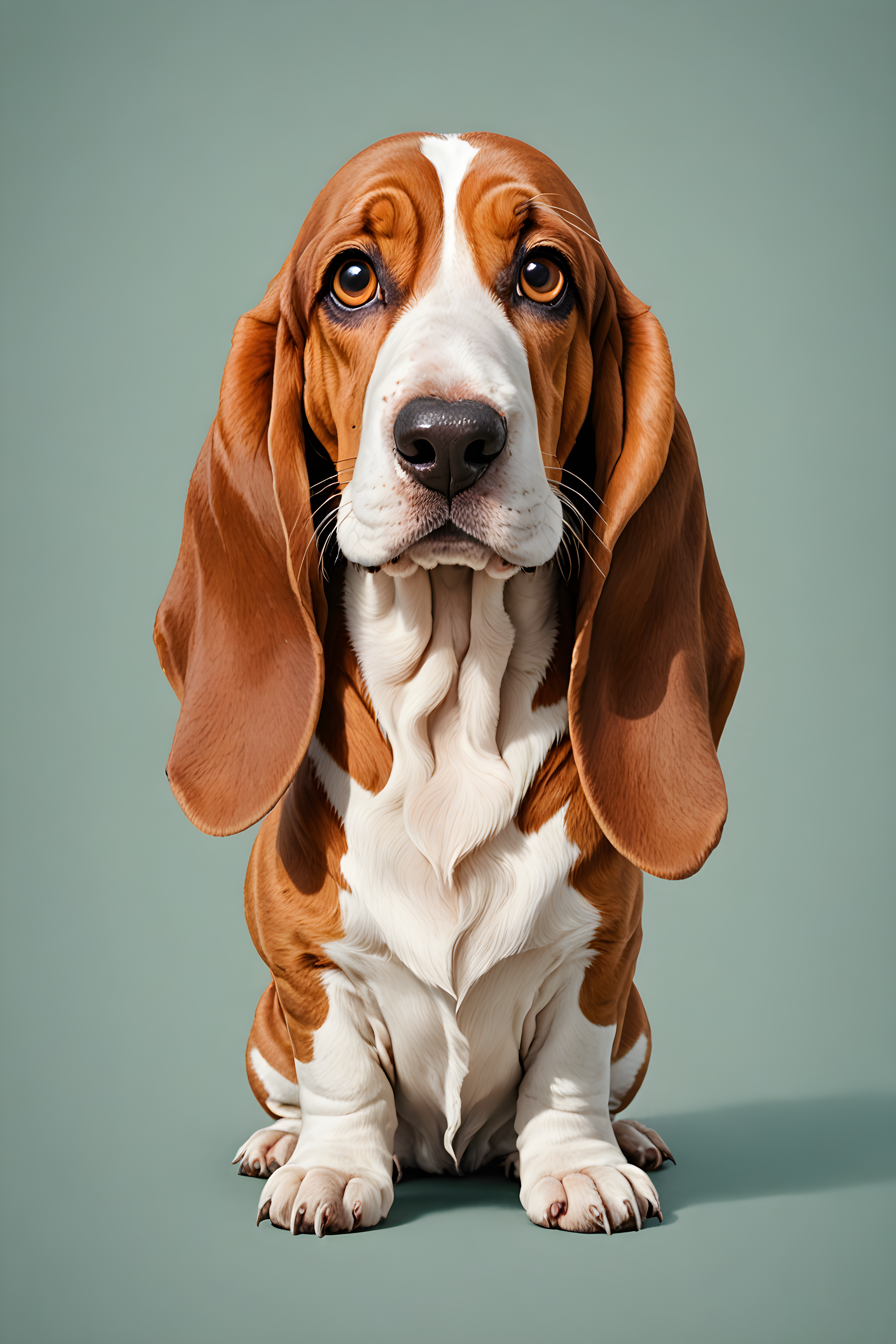 Basset Hound — Cartoon / Kawaii (Aesthetic)