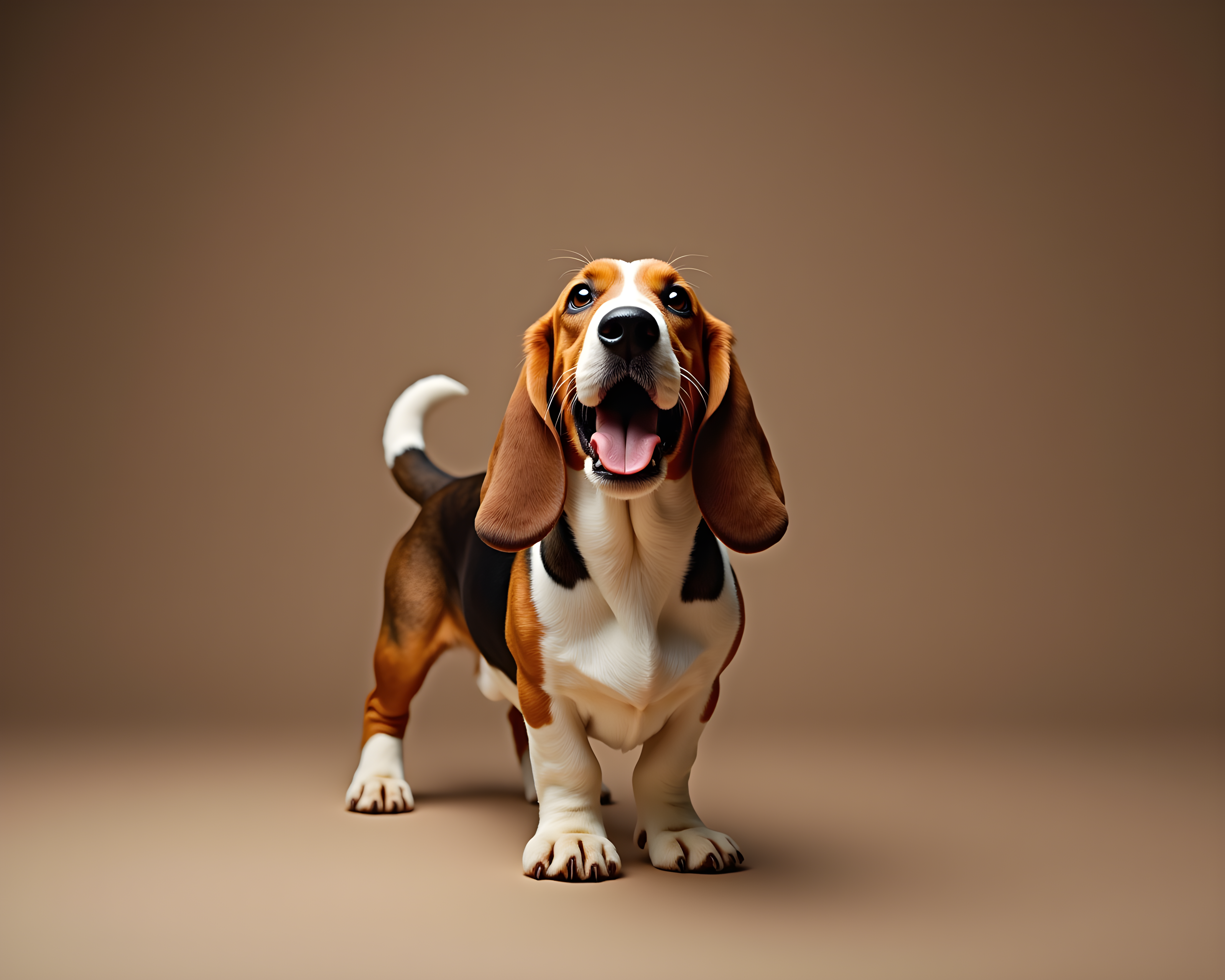 Basset Hound — Realistic (Happy)