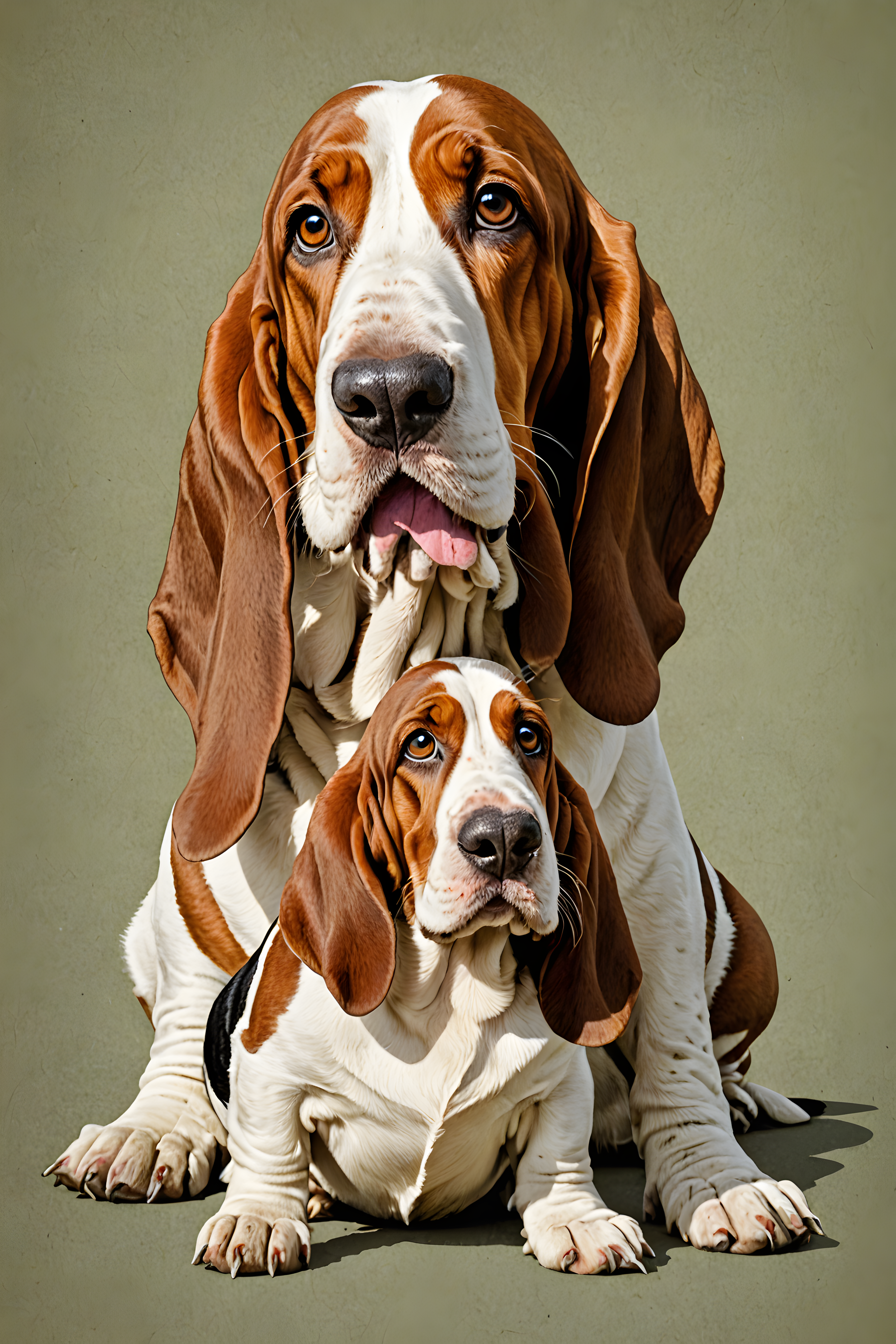 Basset Hound — Retro (Funny)