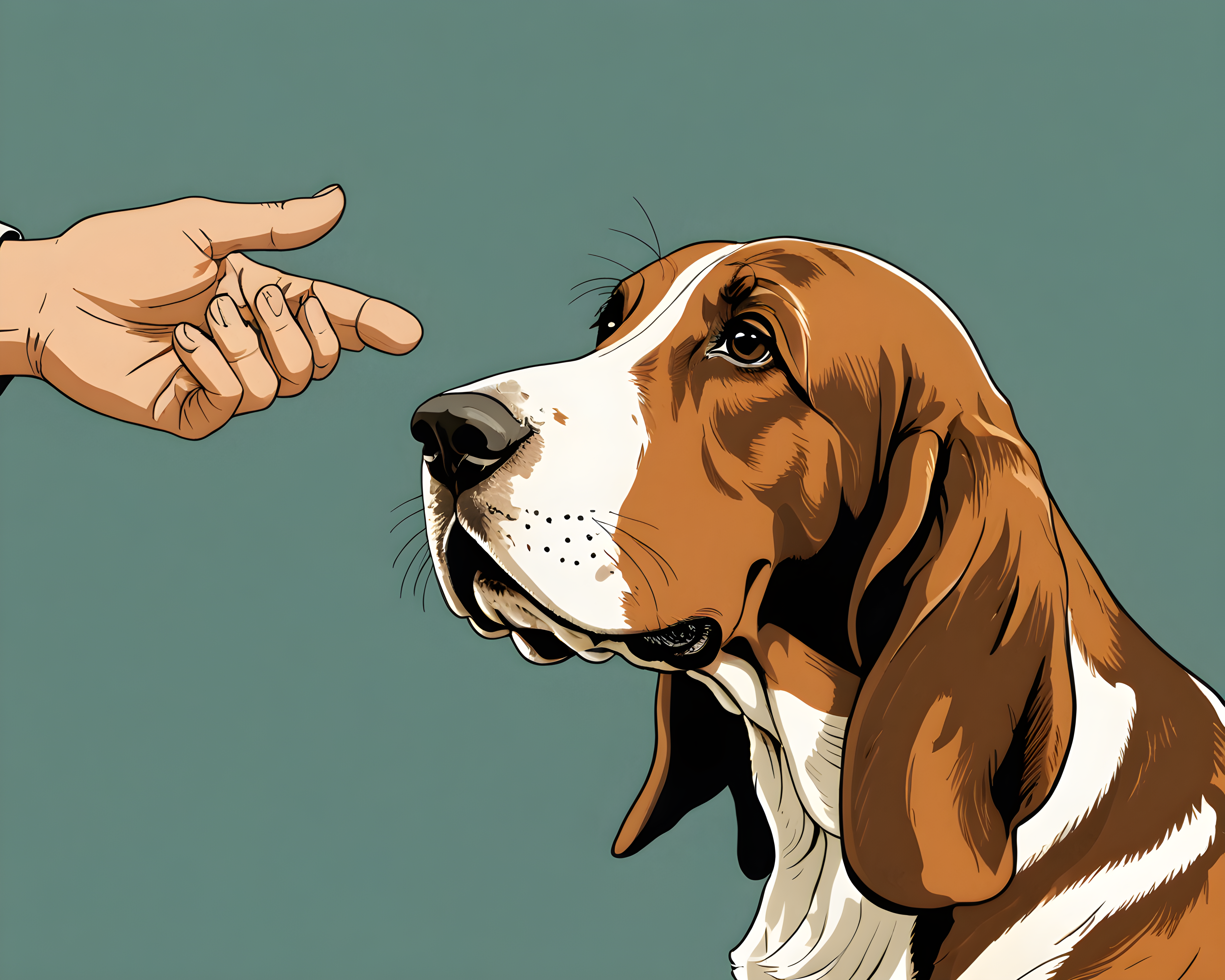 Basset Hound — Retro (Savage)