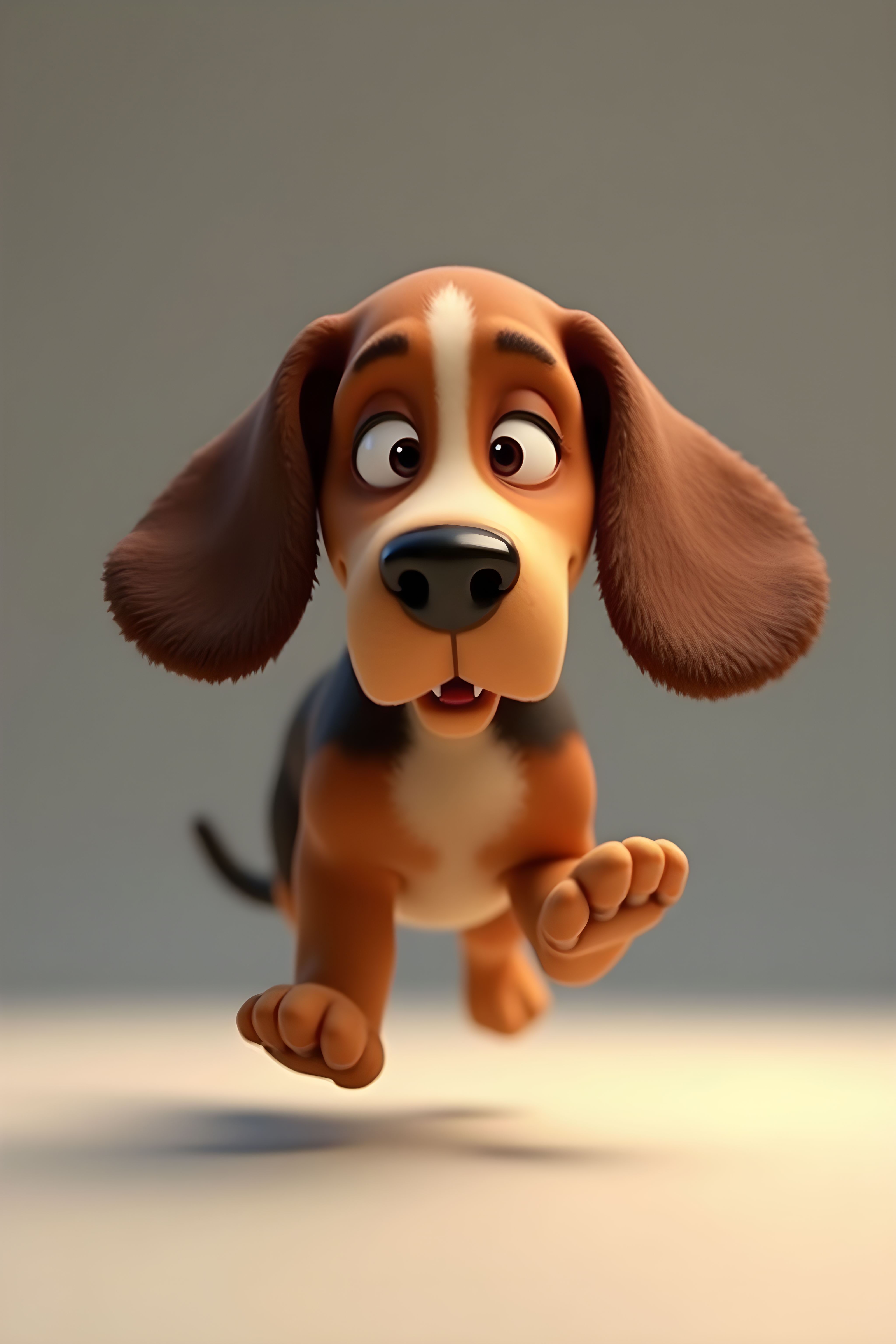 Basset Hound — 3D Render (Emotional)