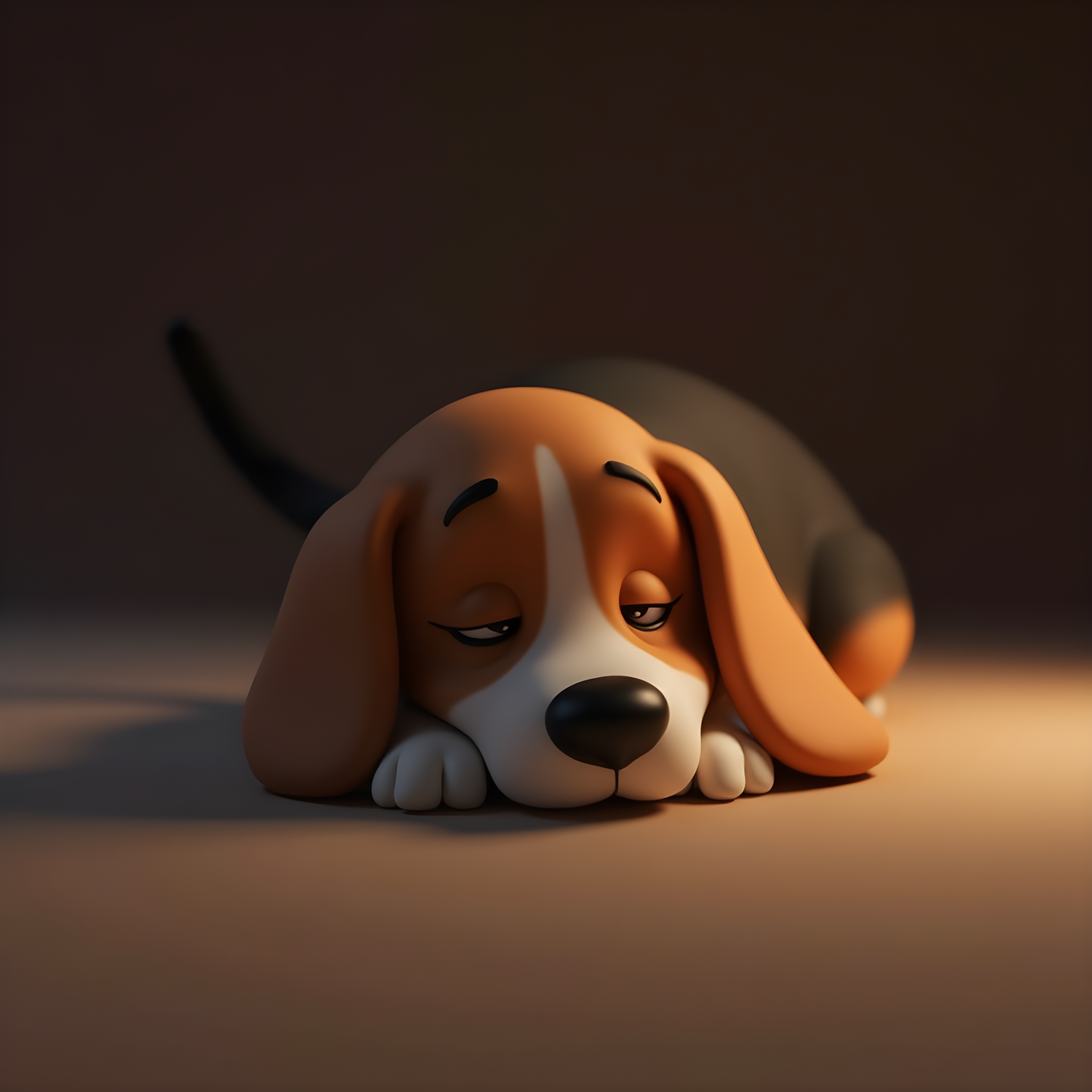 Beagle — 3D Render (Aesthetic)