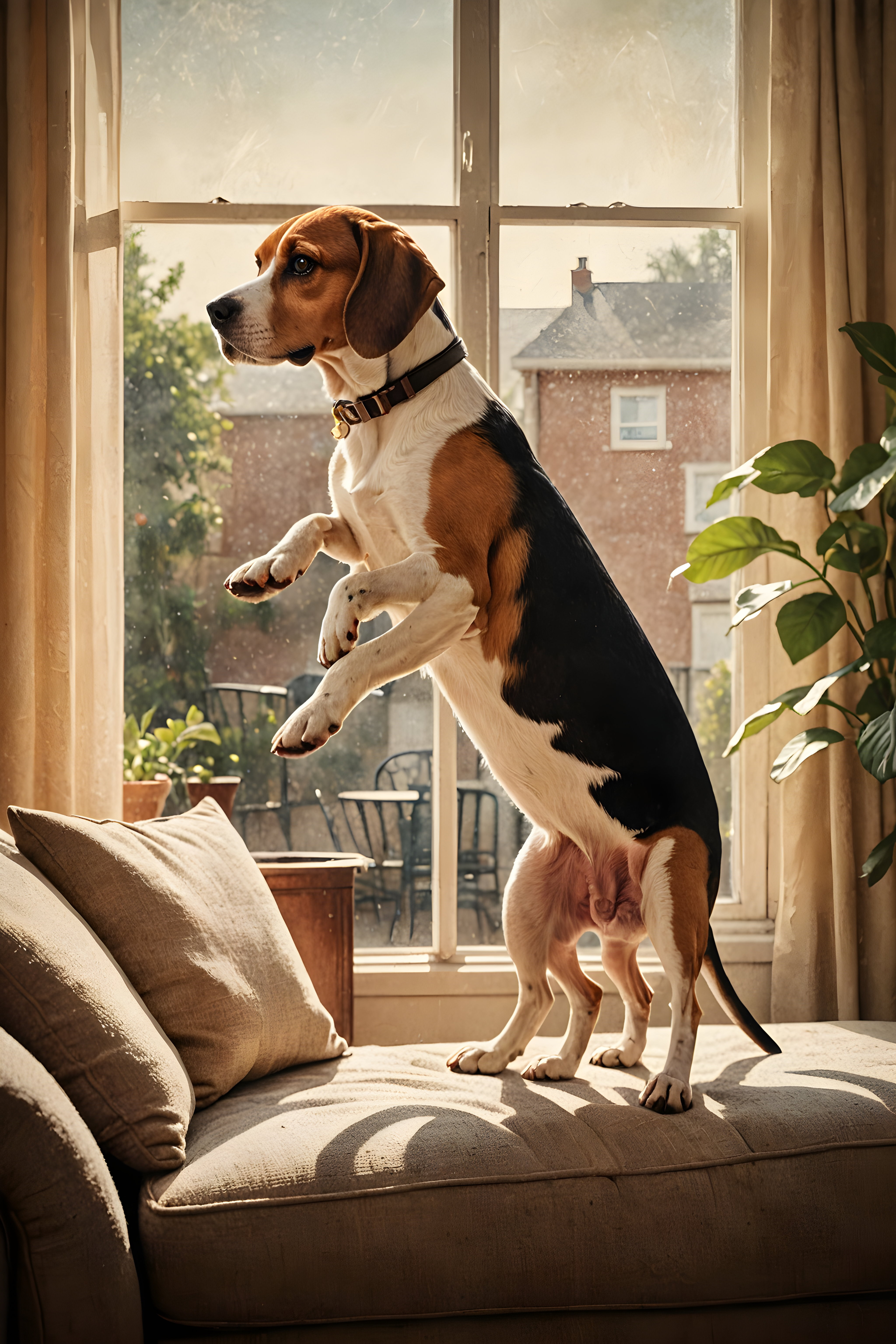 Beagle — Vintage Poster (Lifestyle)