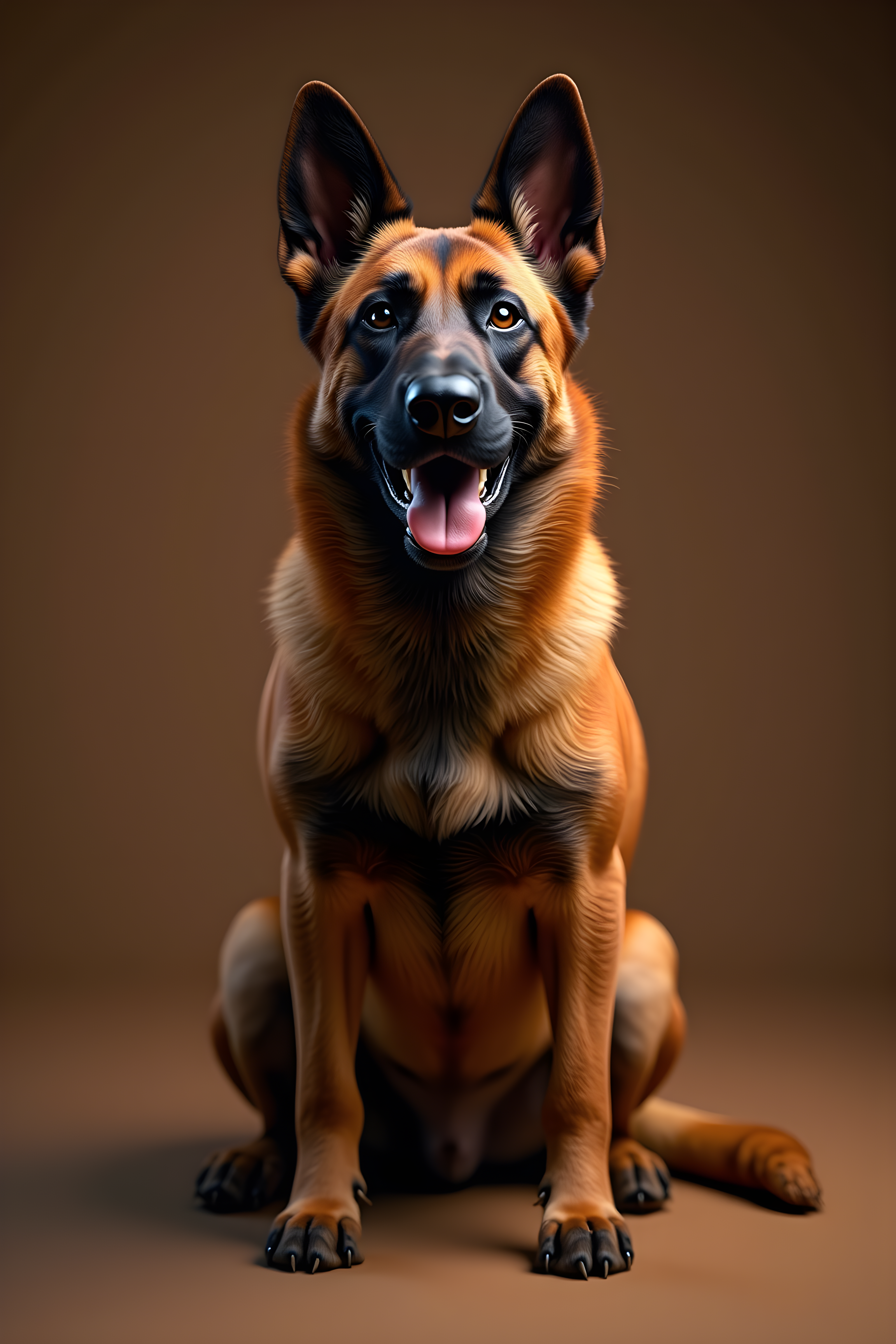 Belgian Malinois — Hyper-Realistic (Happy)