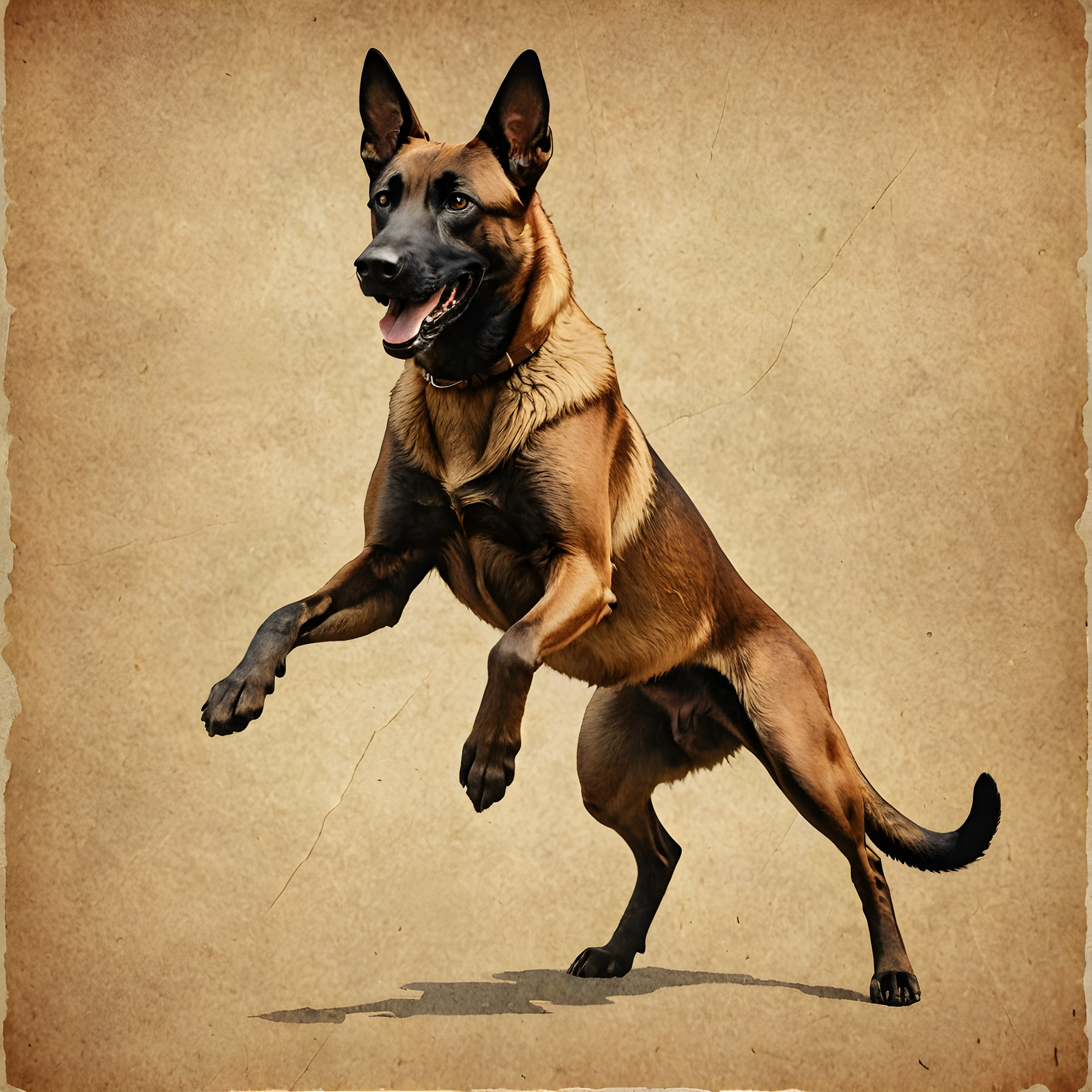 Belgian Malinois — Vintage Poster (Motivational)
