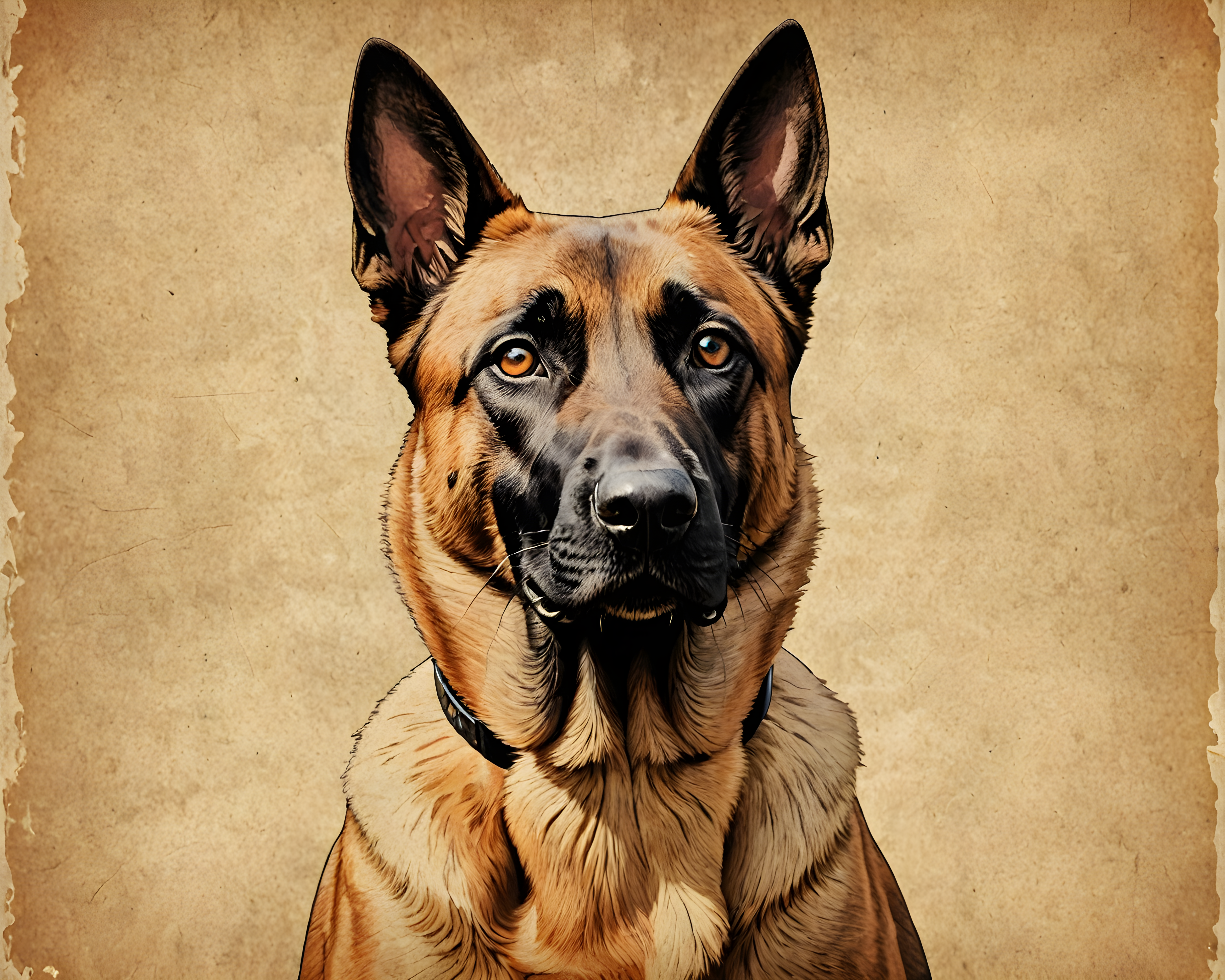 Belgian Malinois — Vintage Poster (Savage)