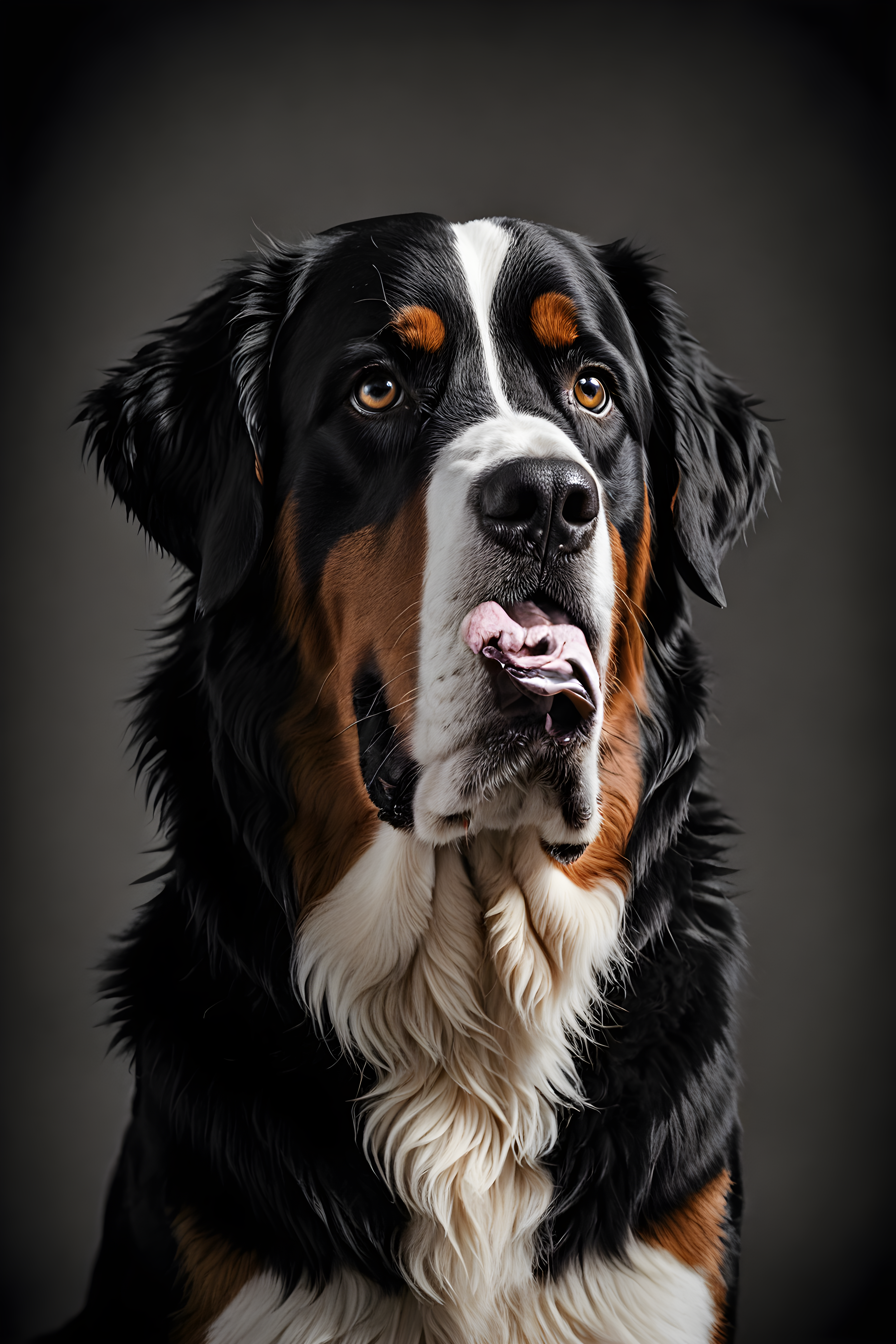 Bernese Mountain Dog — Black & White (Savage)
