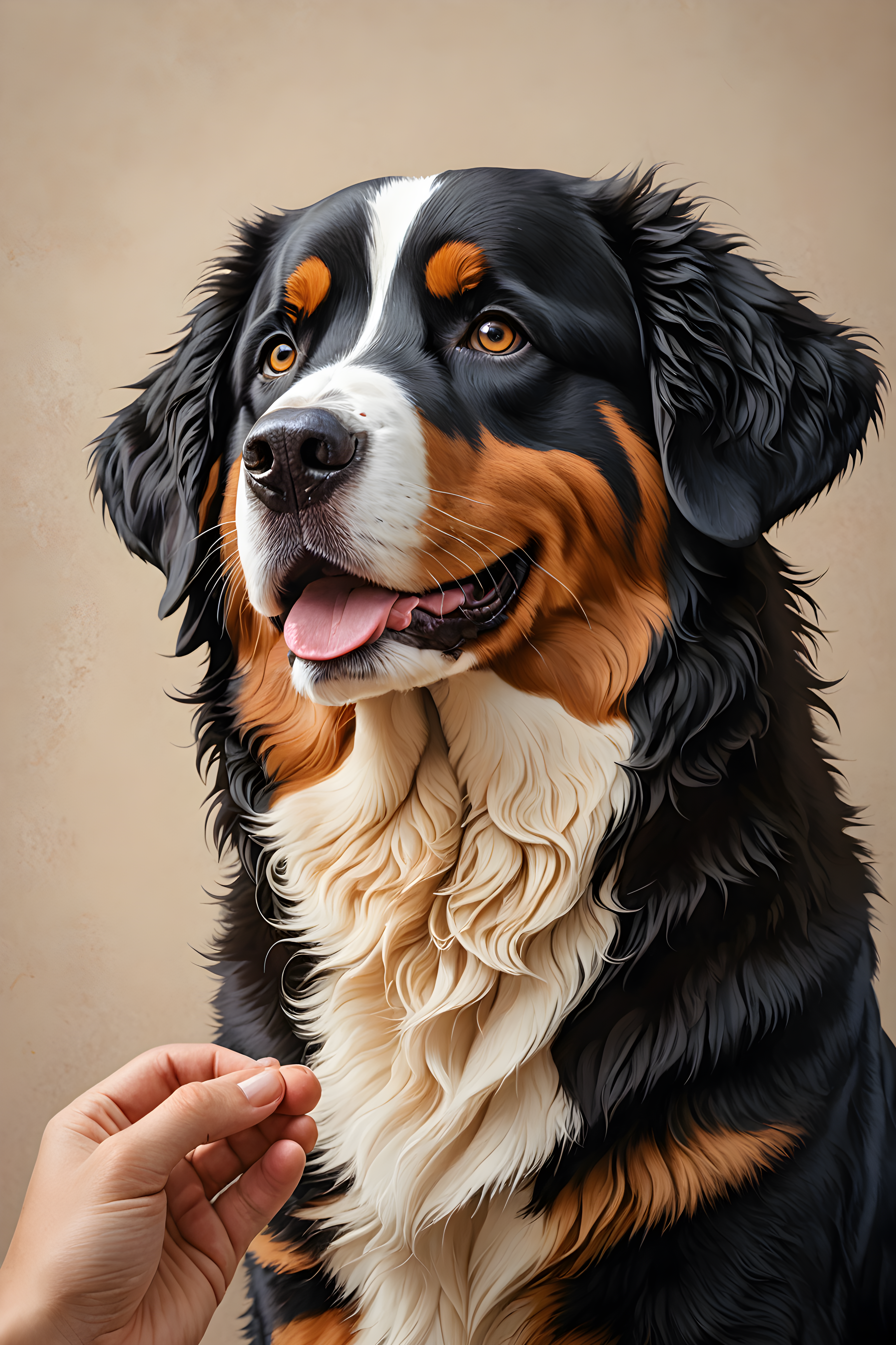 Bernese Mountain Dog — Cartoon / Kawaii (Emotional)