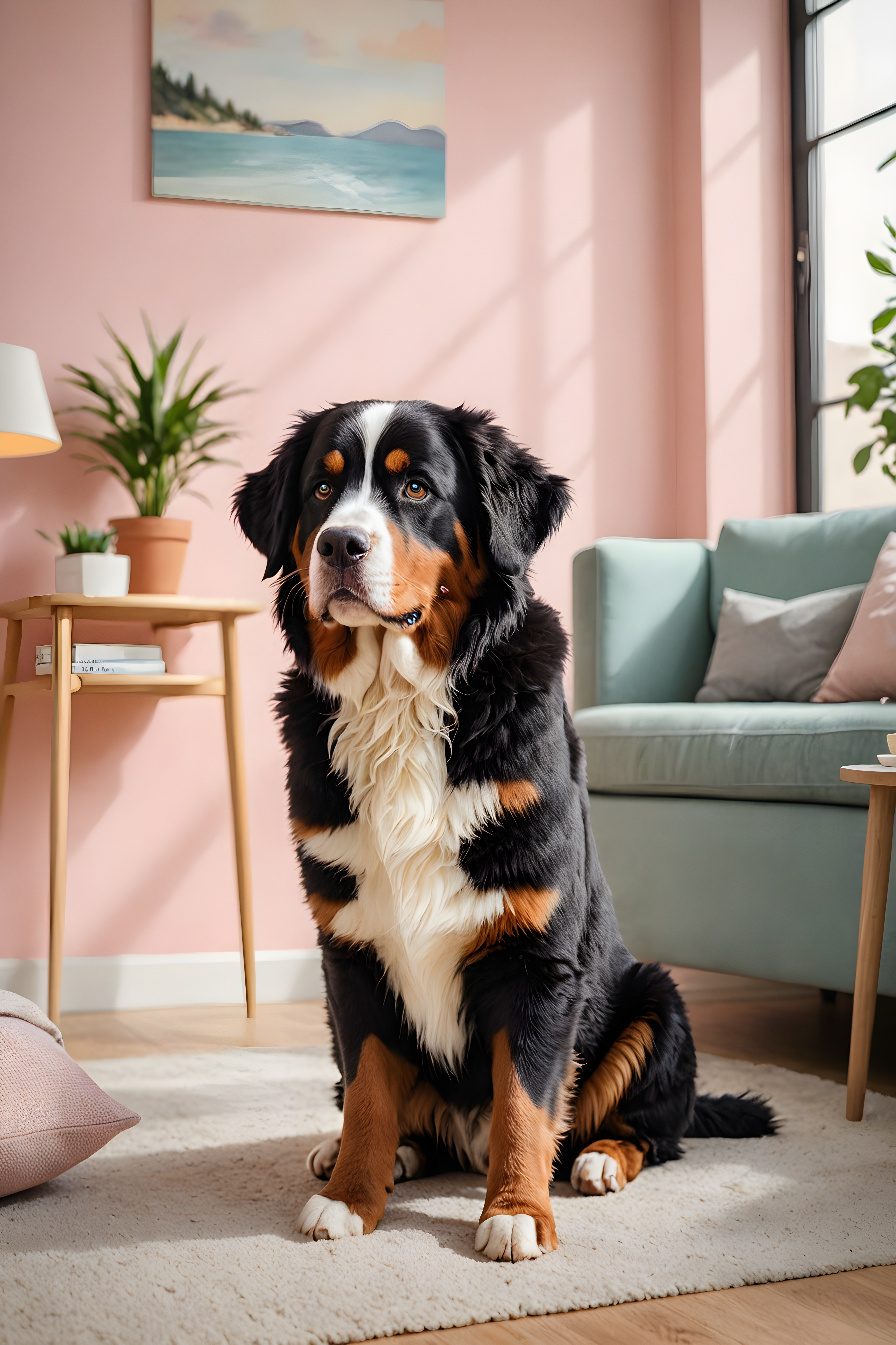 Bernese Mountain Dog — Modern Aesthetic (Cute)