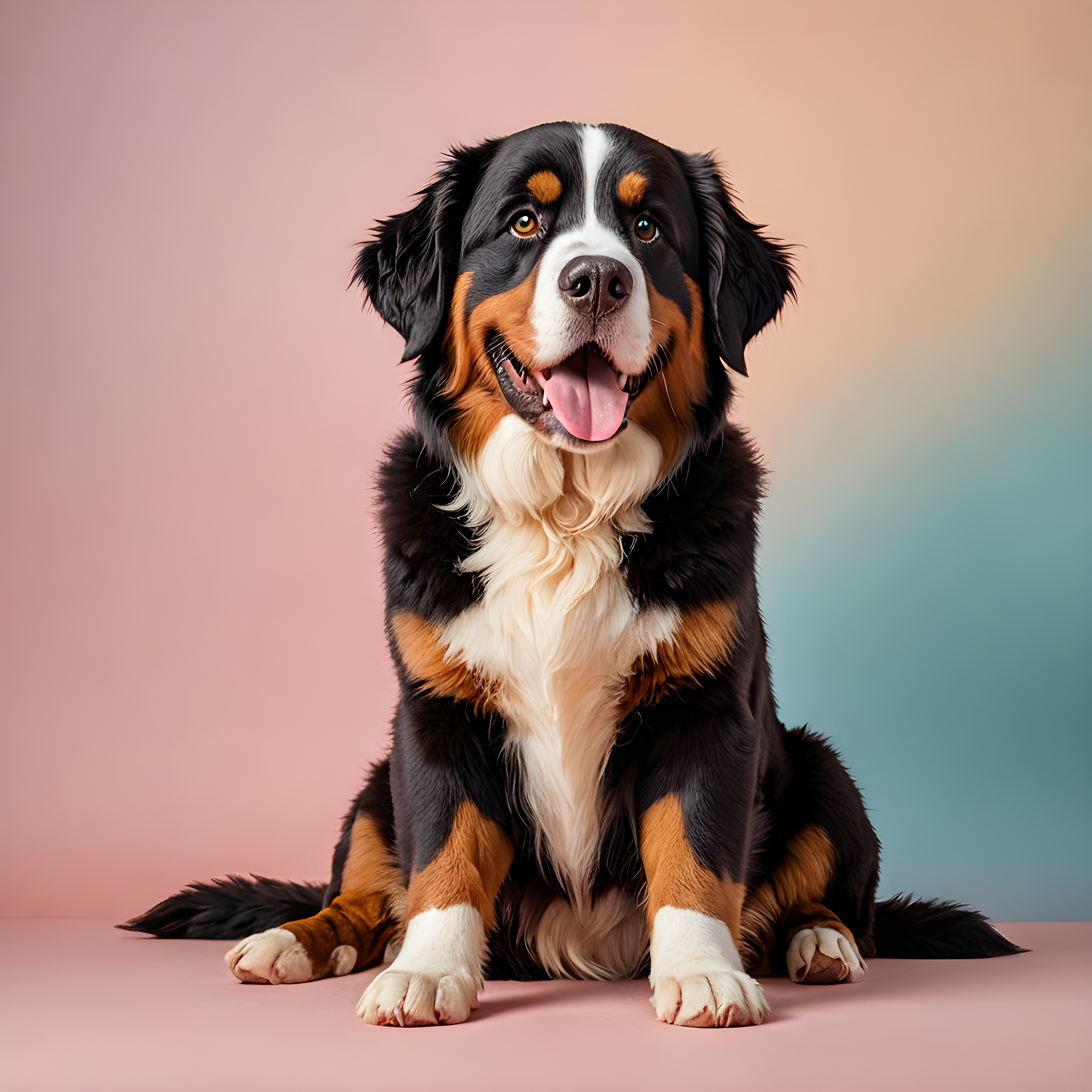 Bernese Mountain Dog — Modern Aesthetic (Happy)