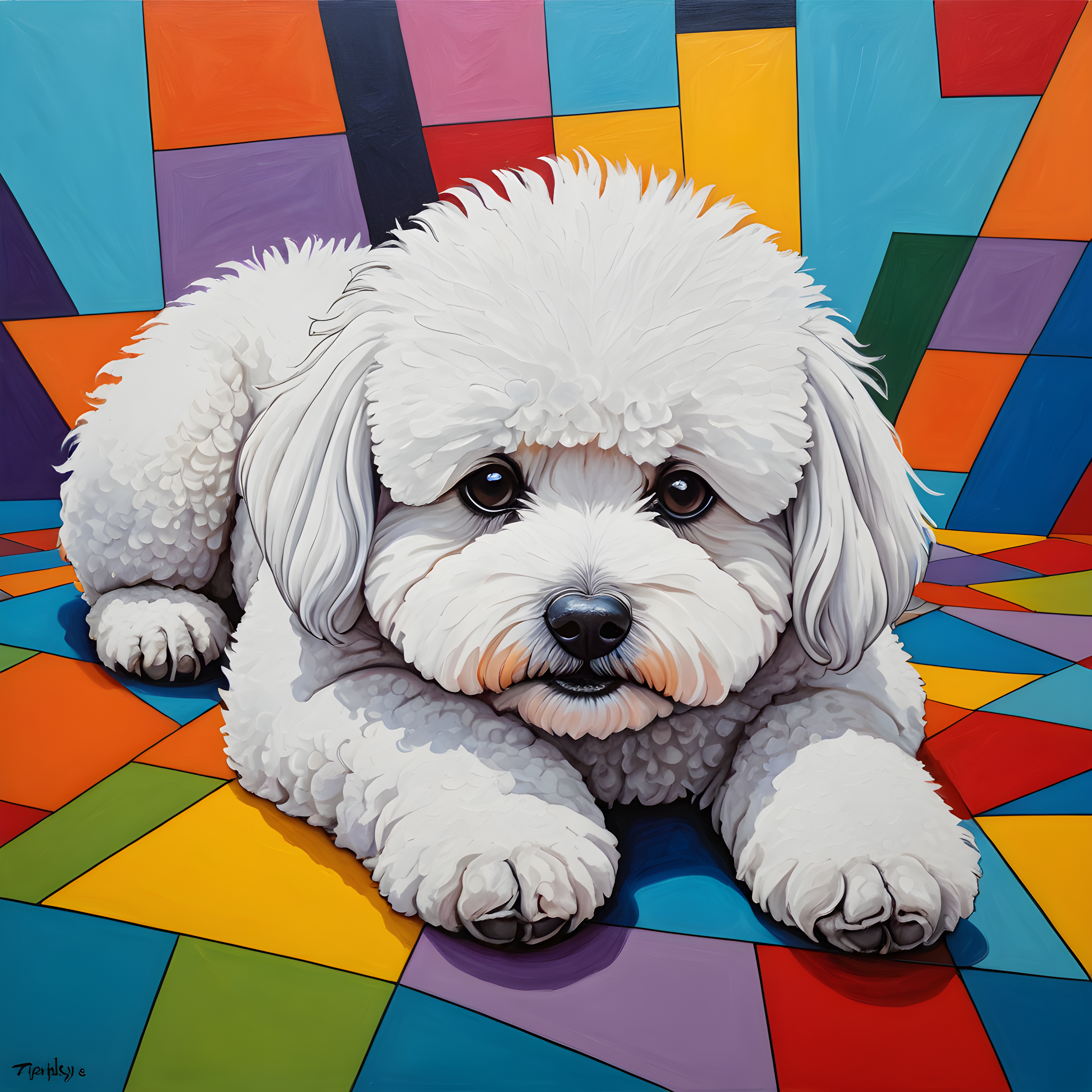 Bichon Frise — Abstract (Fantasy)