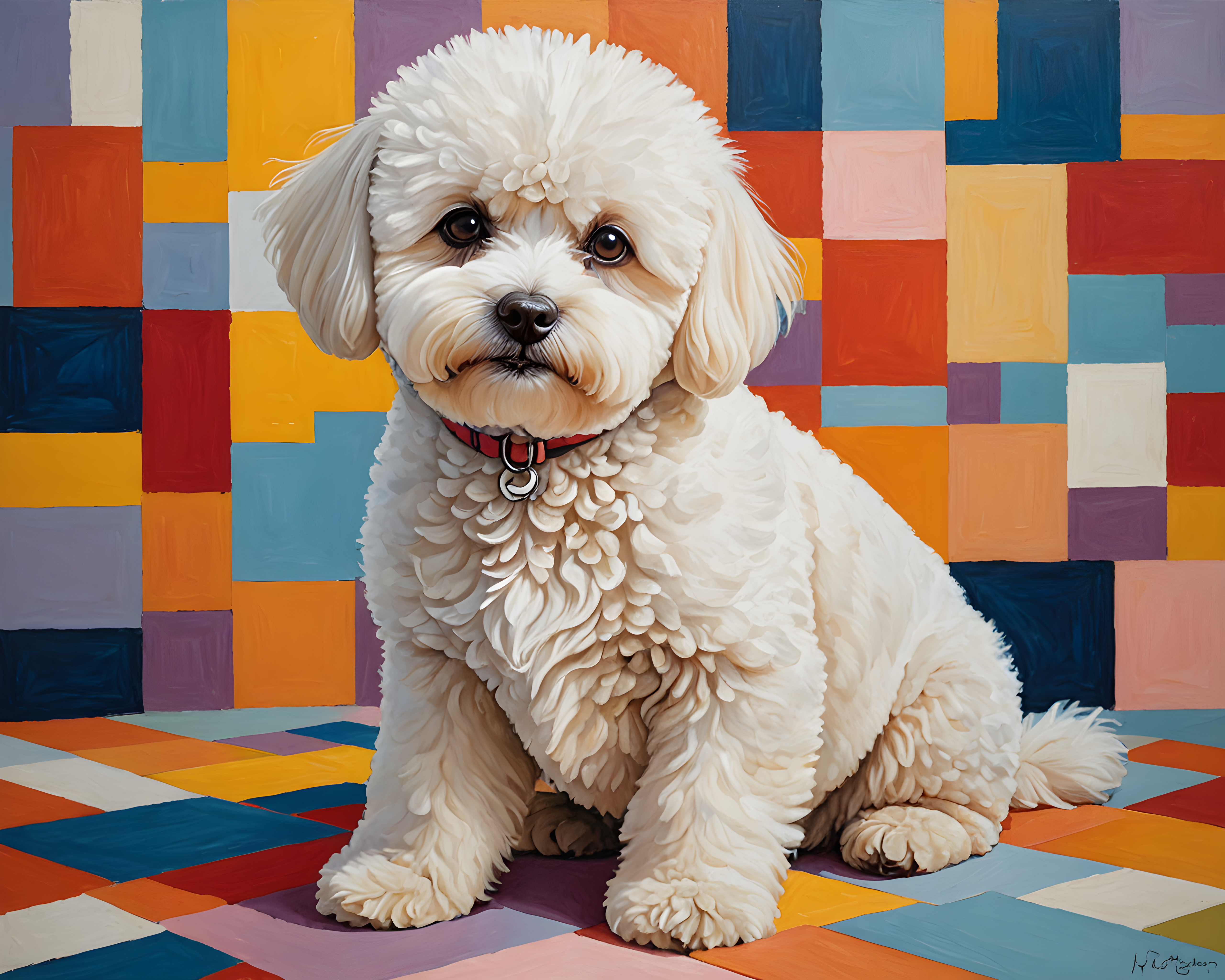 Bichon Frise — Abstract (Romantic)