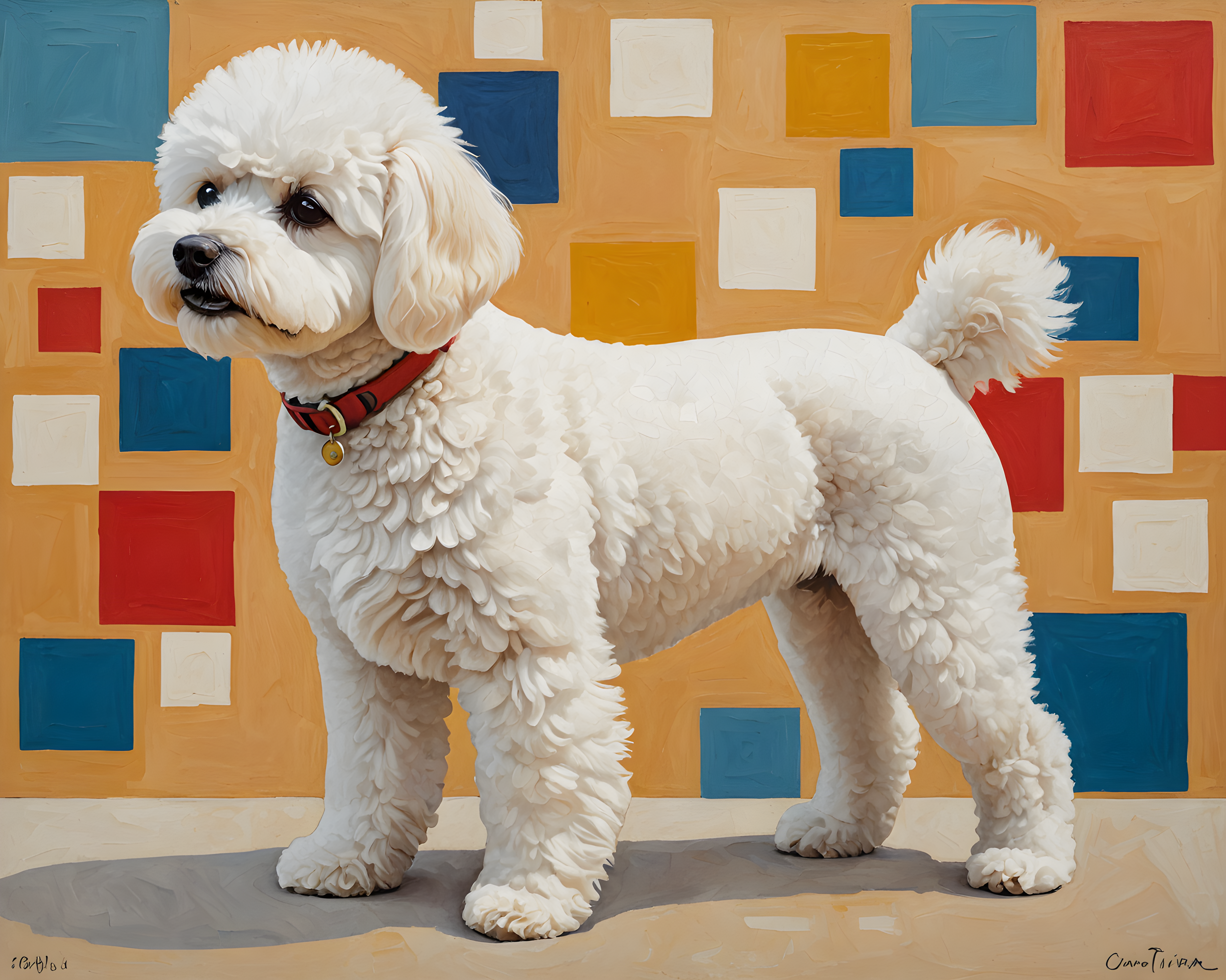 Bichon Frise — Abstract (Romantic)