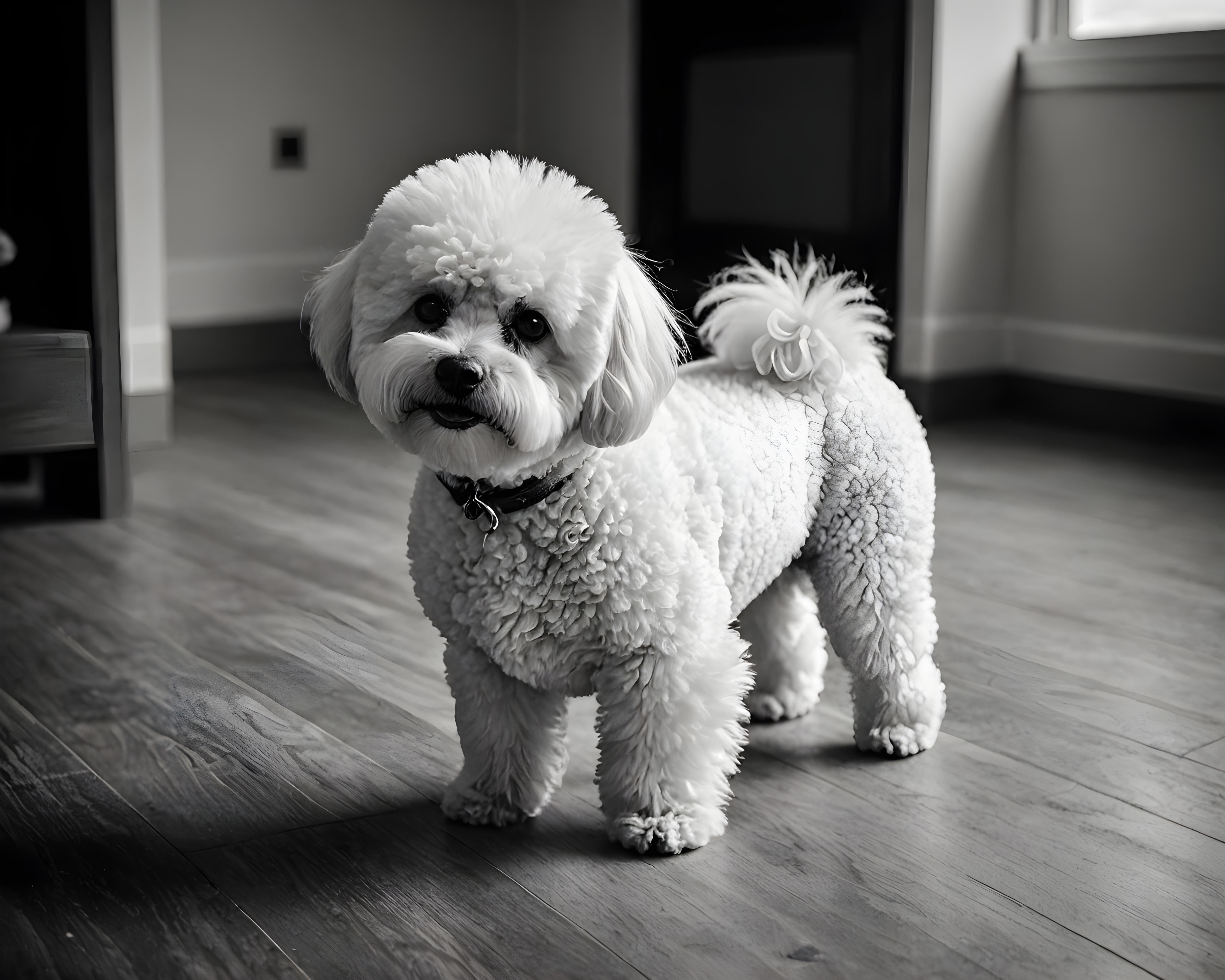 Bichon Frise — Black & White (Aesthetic)
