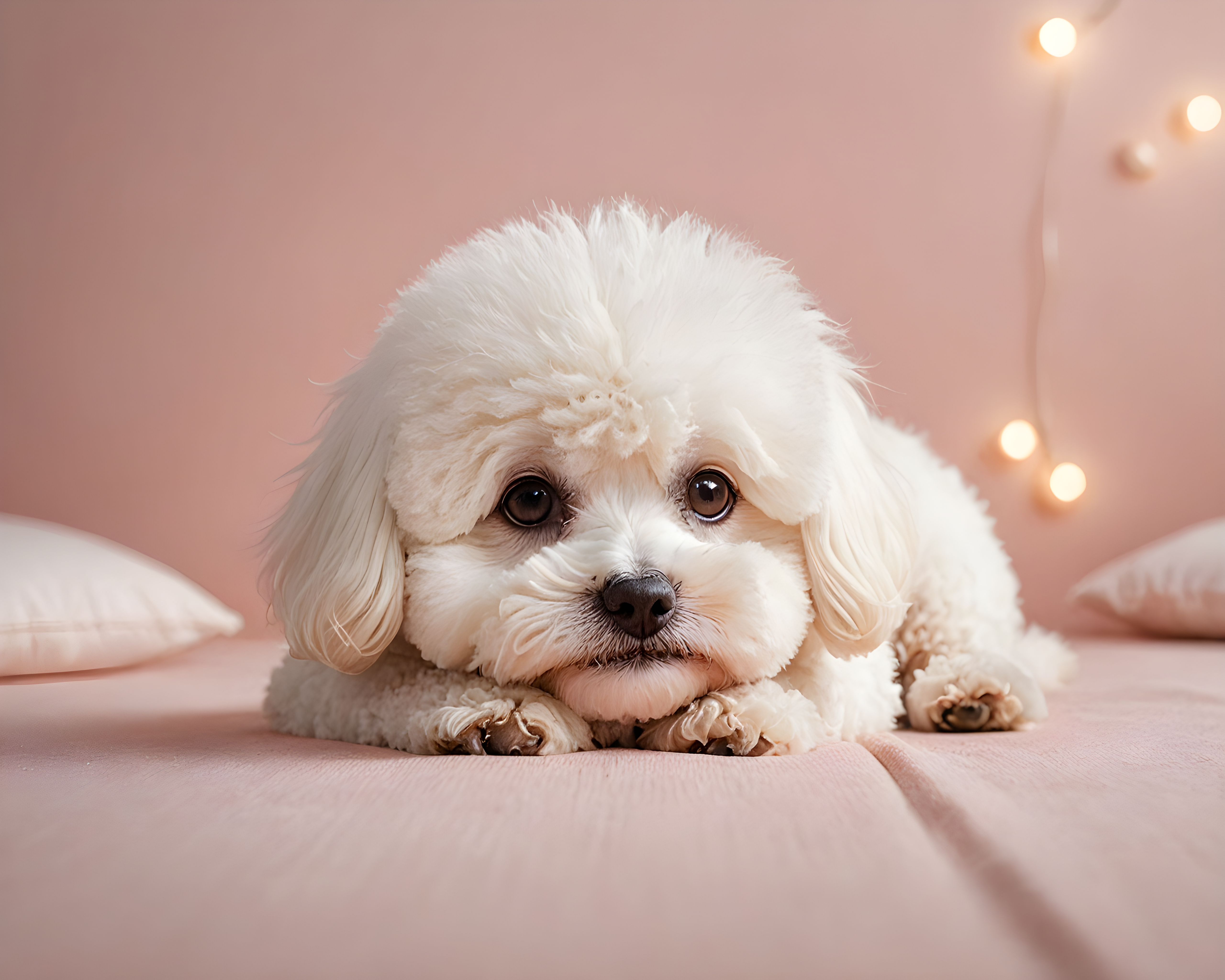 Bichon Frise — Modern Aesthetic (Sleepy)
