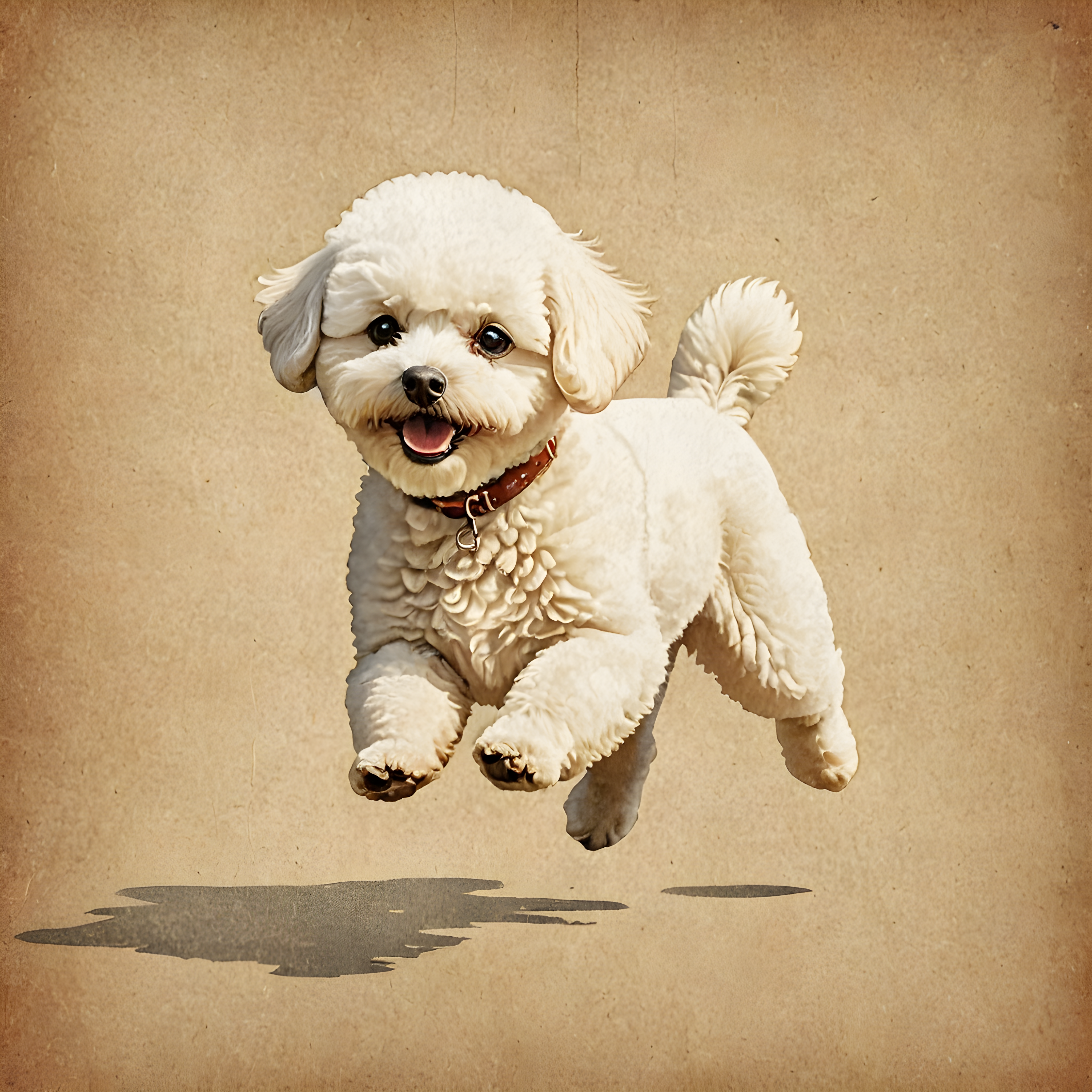 Bichon Frise — Vintage Poster (Romantic)