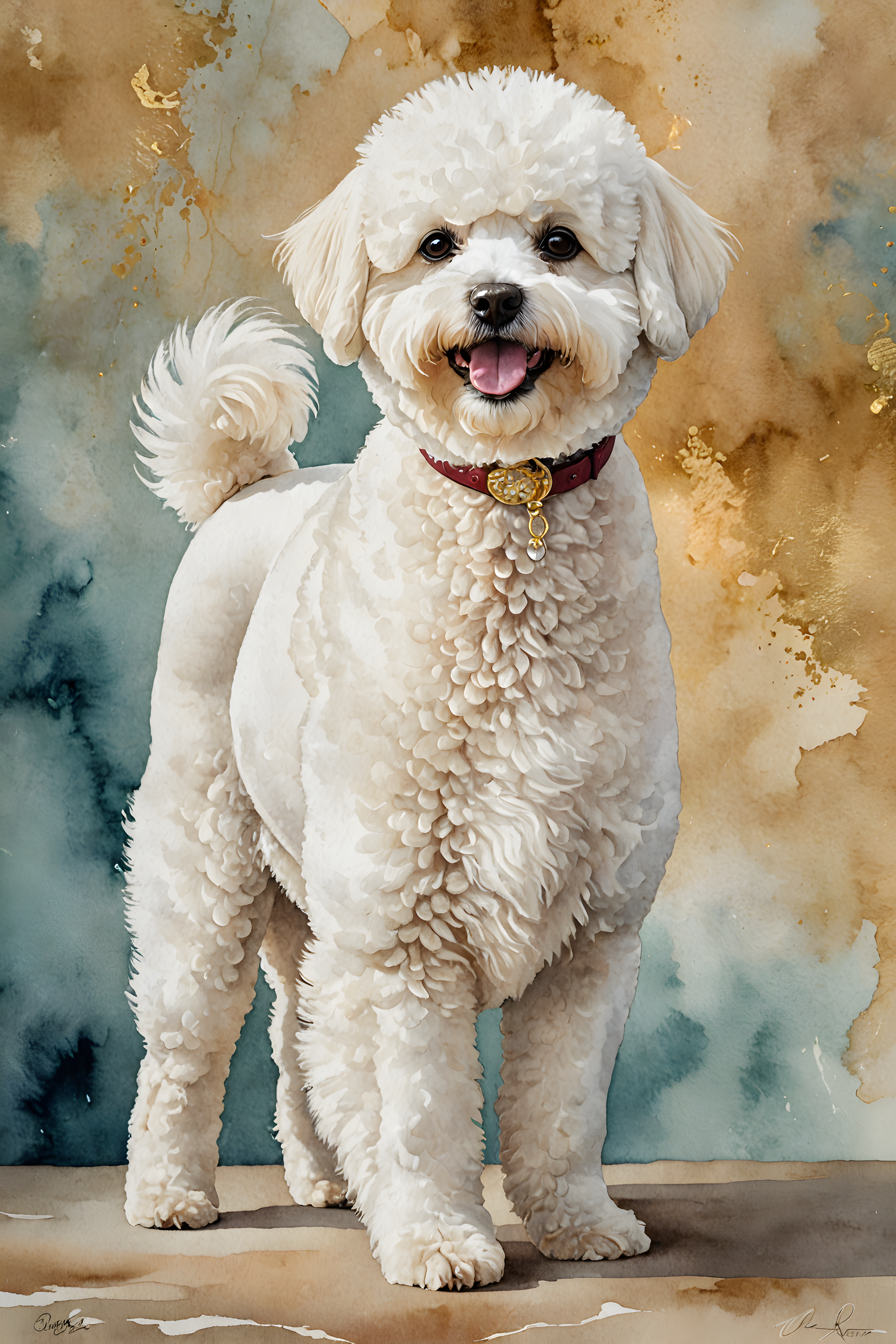 Bichon Frise — Watercolor (Luxury)