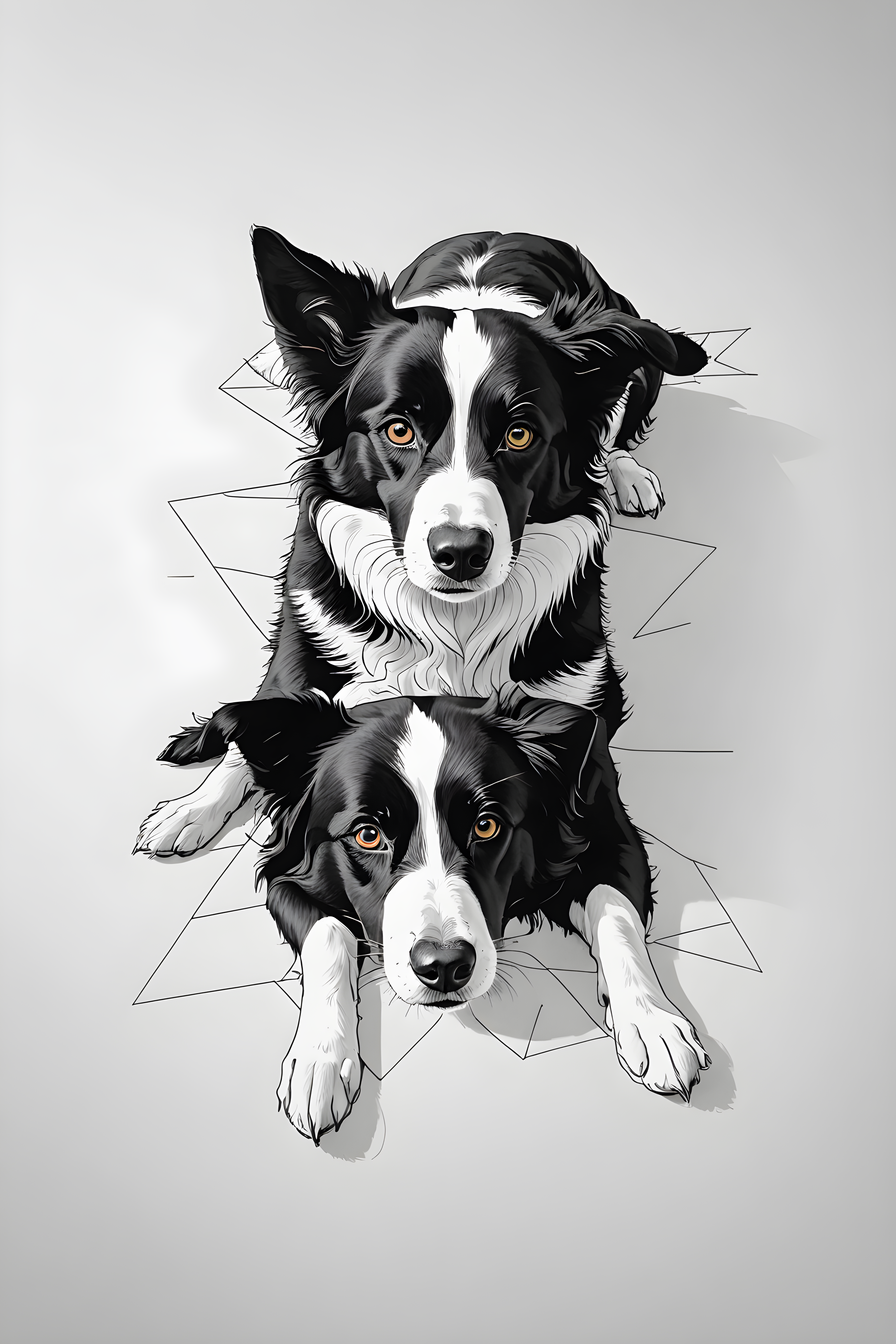 Border Collie — Minimalist Line Art (Savage)