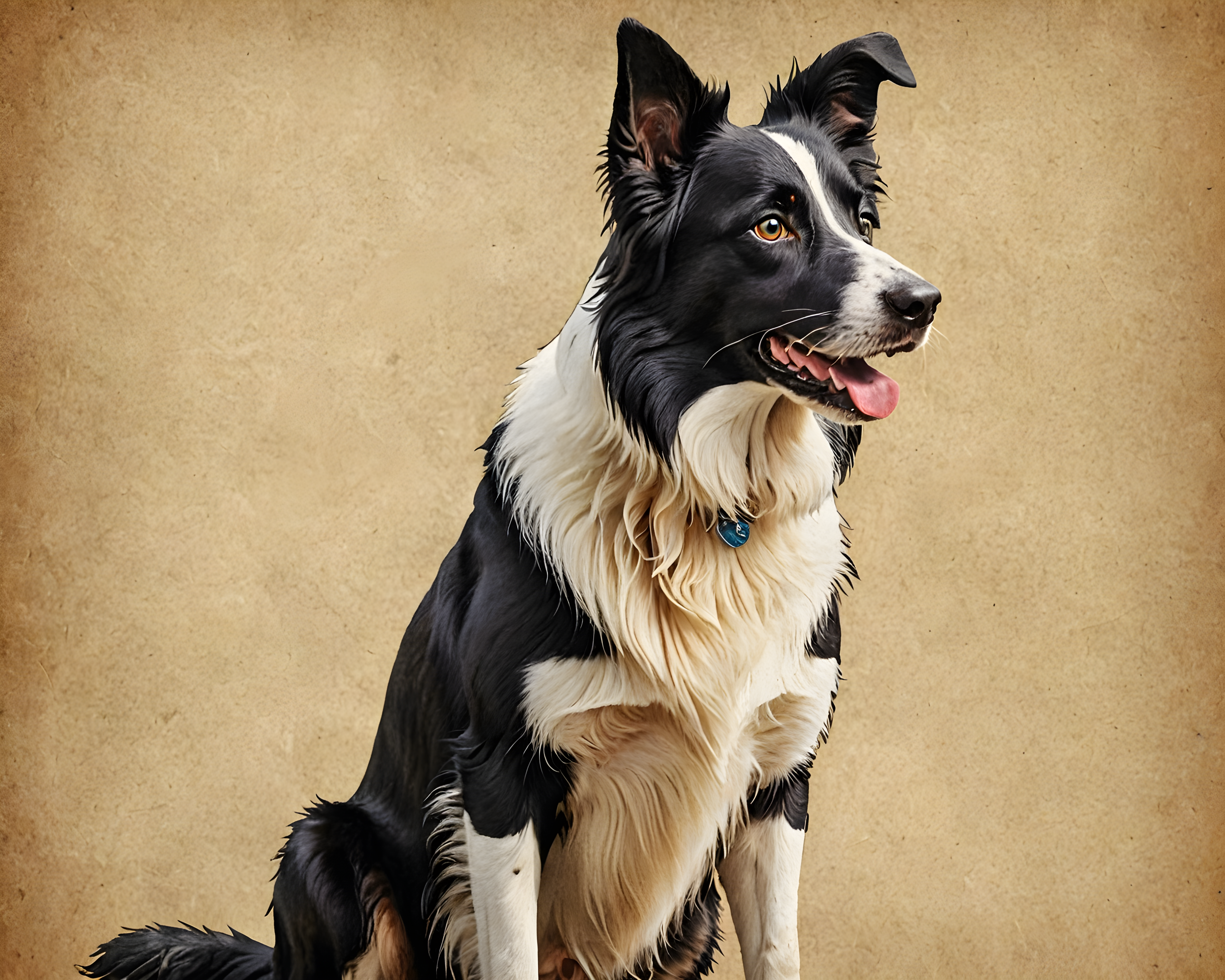 Border Collie — Vintage Poster (Savage)