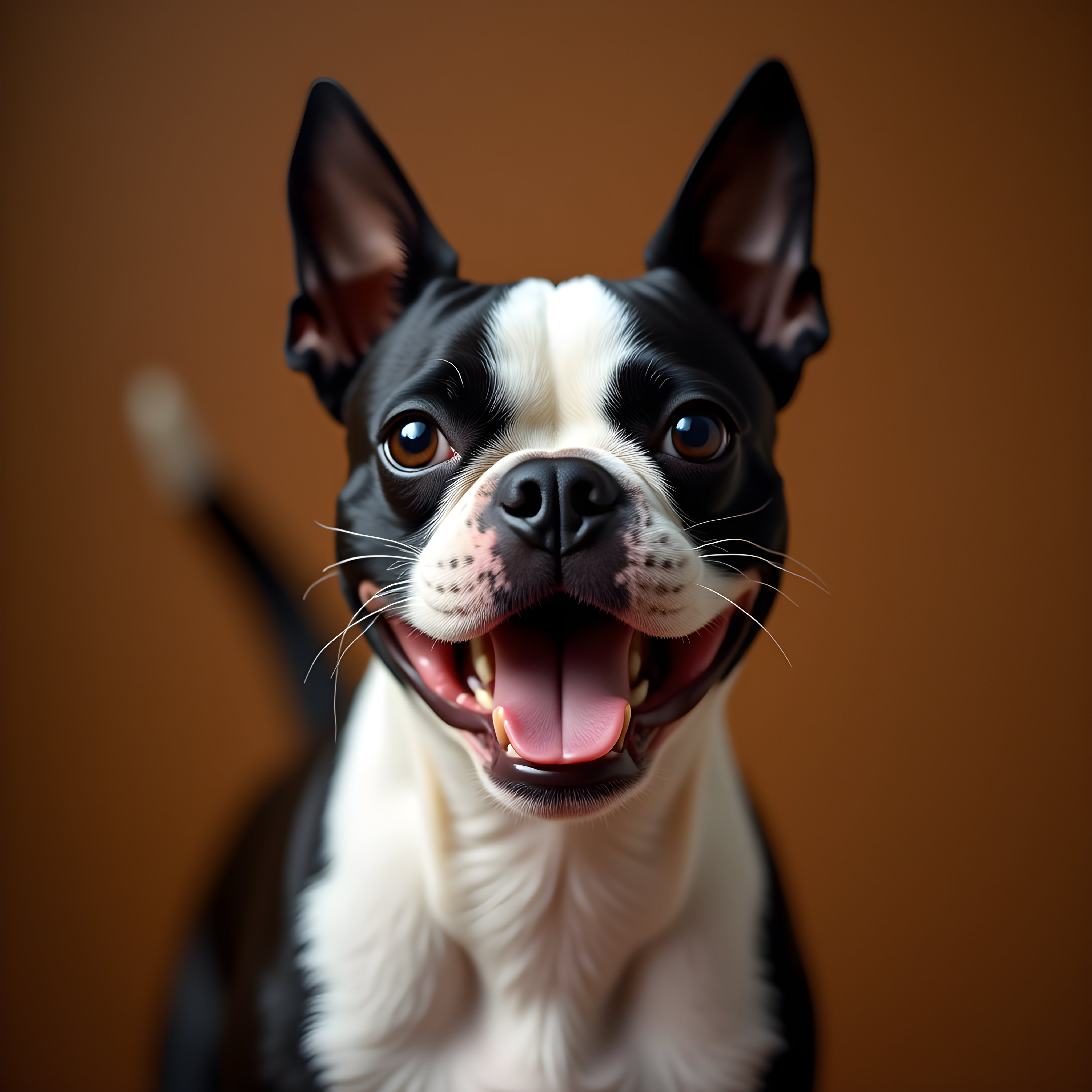 Boston Terrier — Hyper-Realistic (Happy)