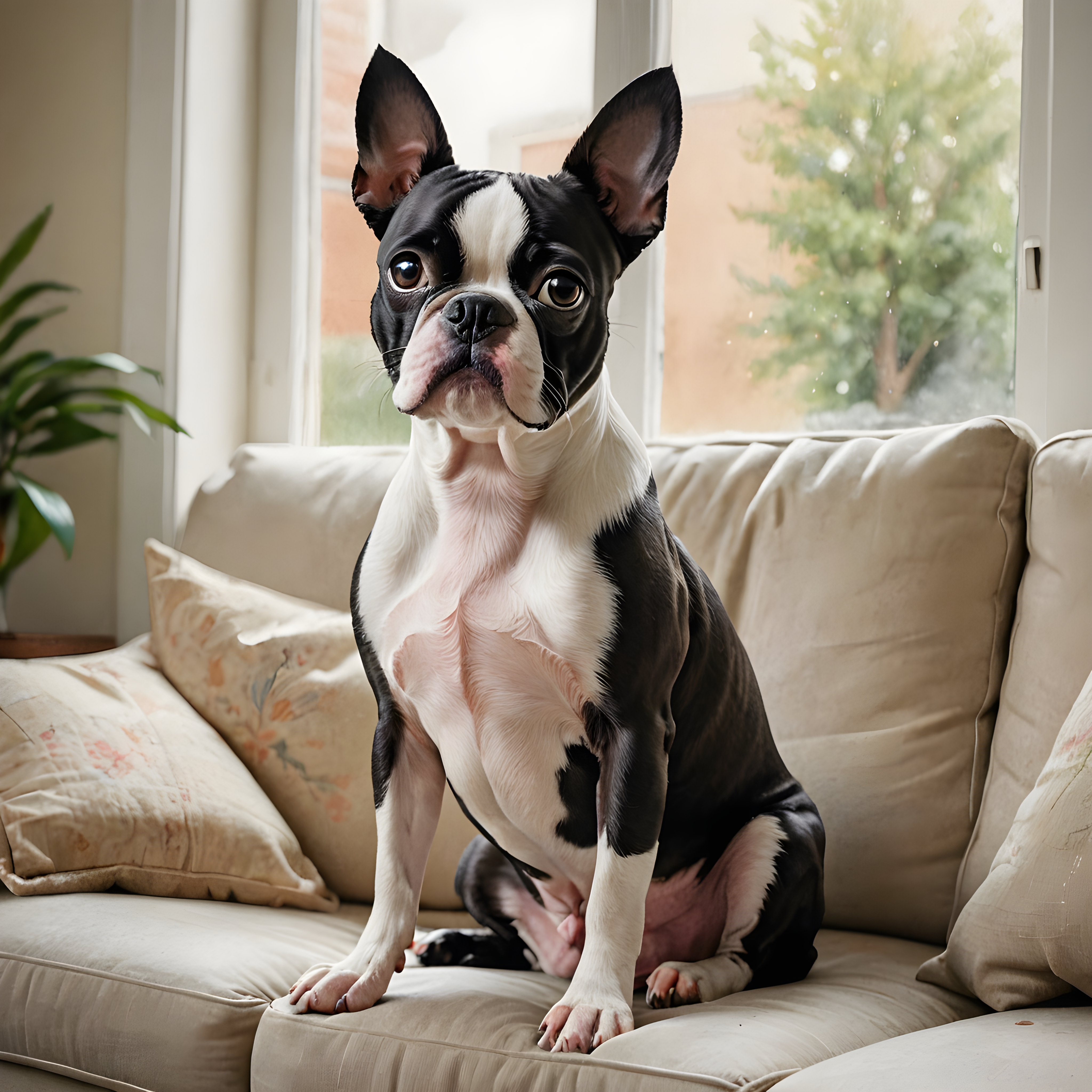 Boston Terrier — Watercolor (Lifestyle)