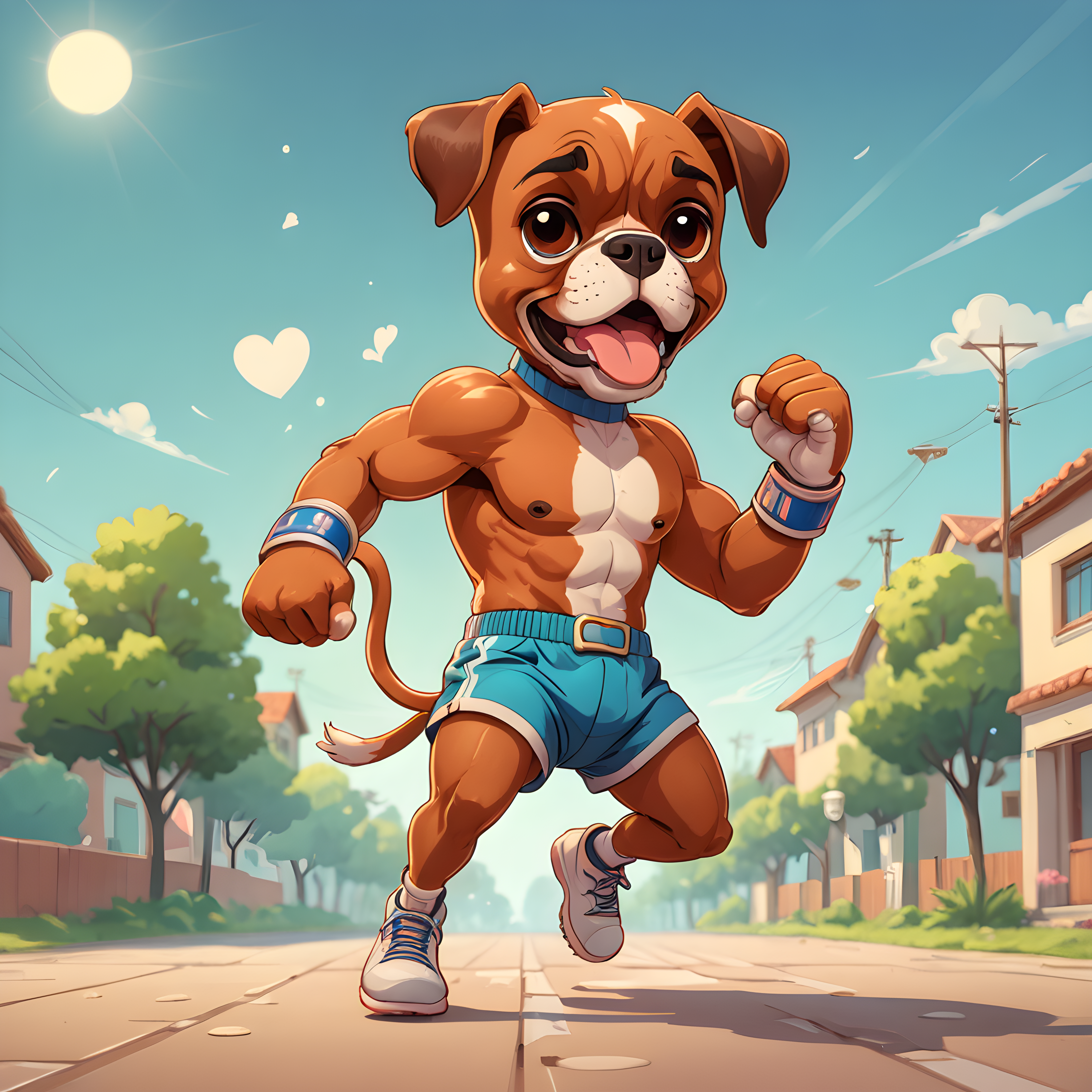 Boxer — Cartoon / Kawaii (Romantic)