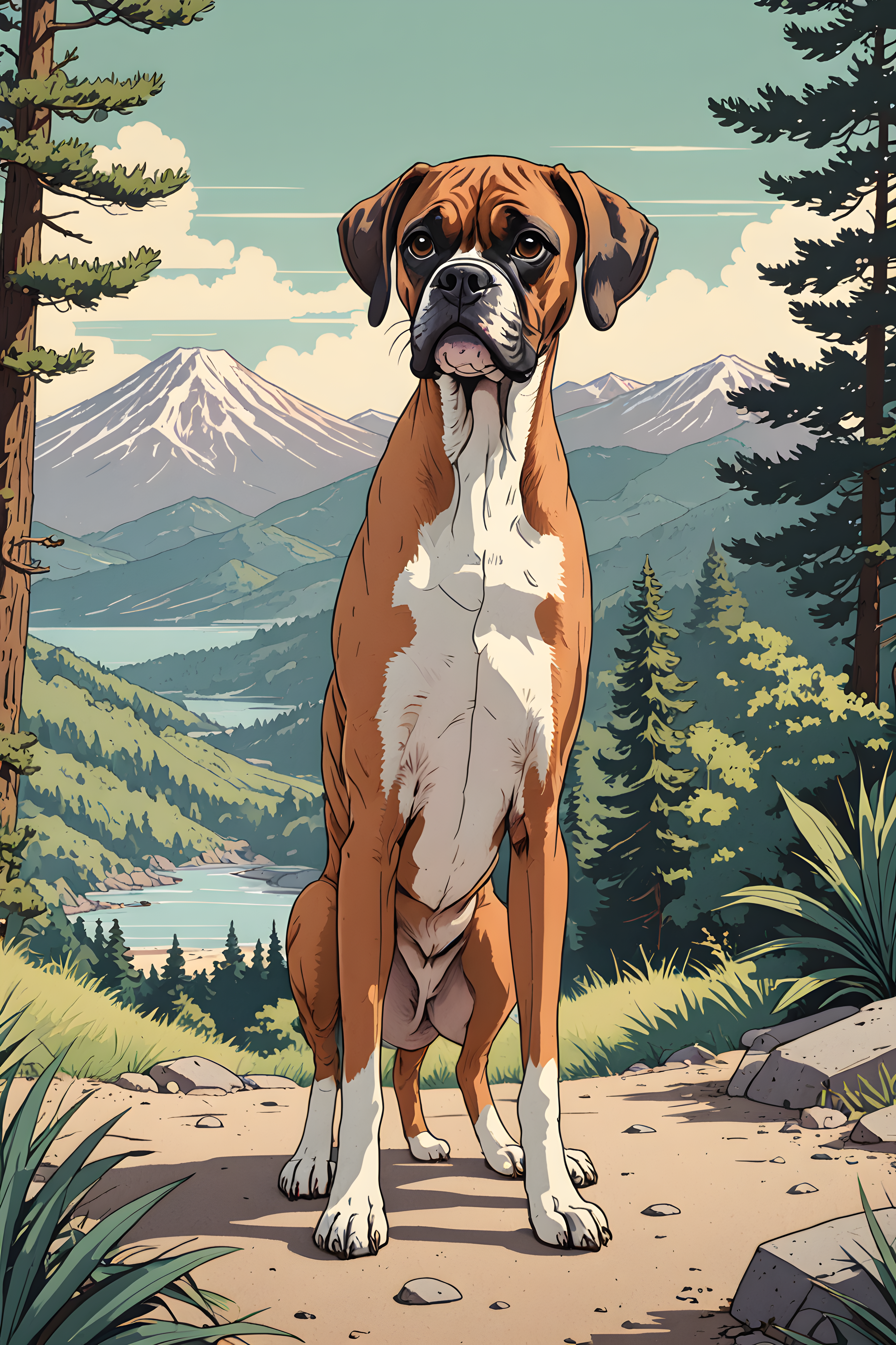 Boxer — Retro (Cute)