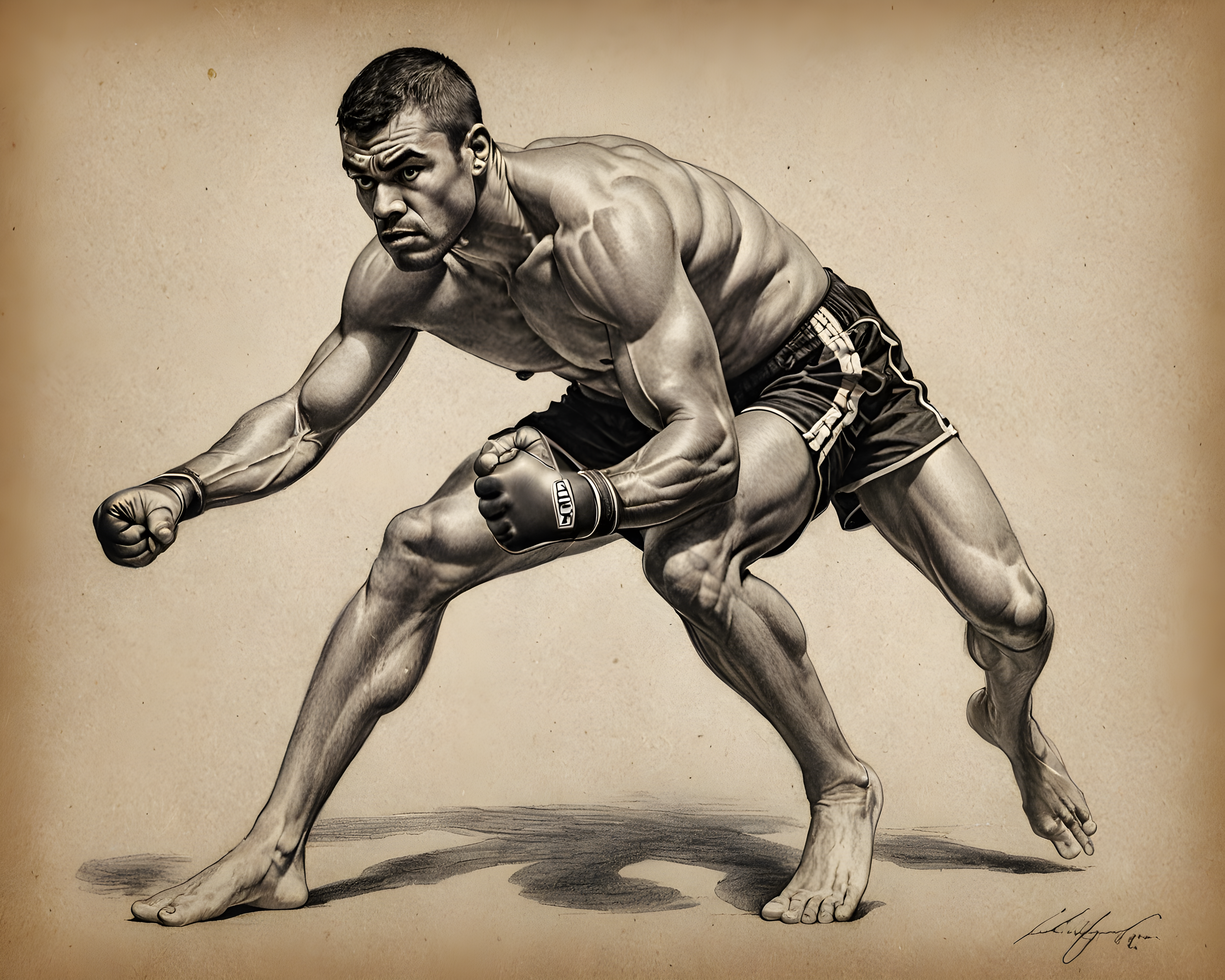 Boxer — Pencil Sketch (Emotional)
