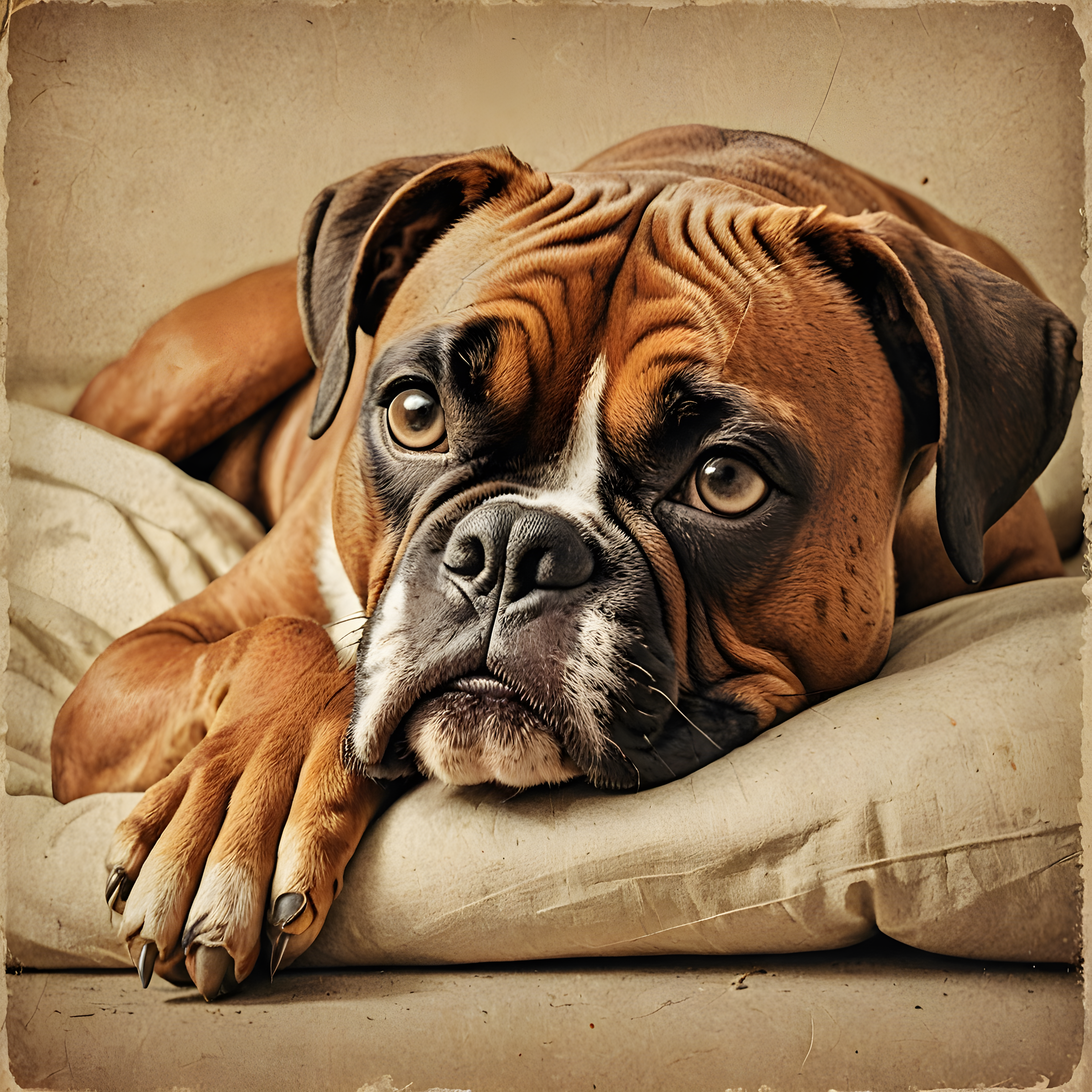 Boxer — Vintage Poster (Emotional)