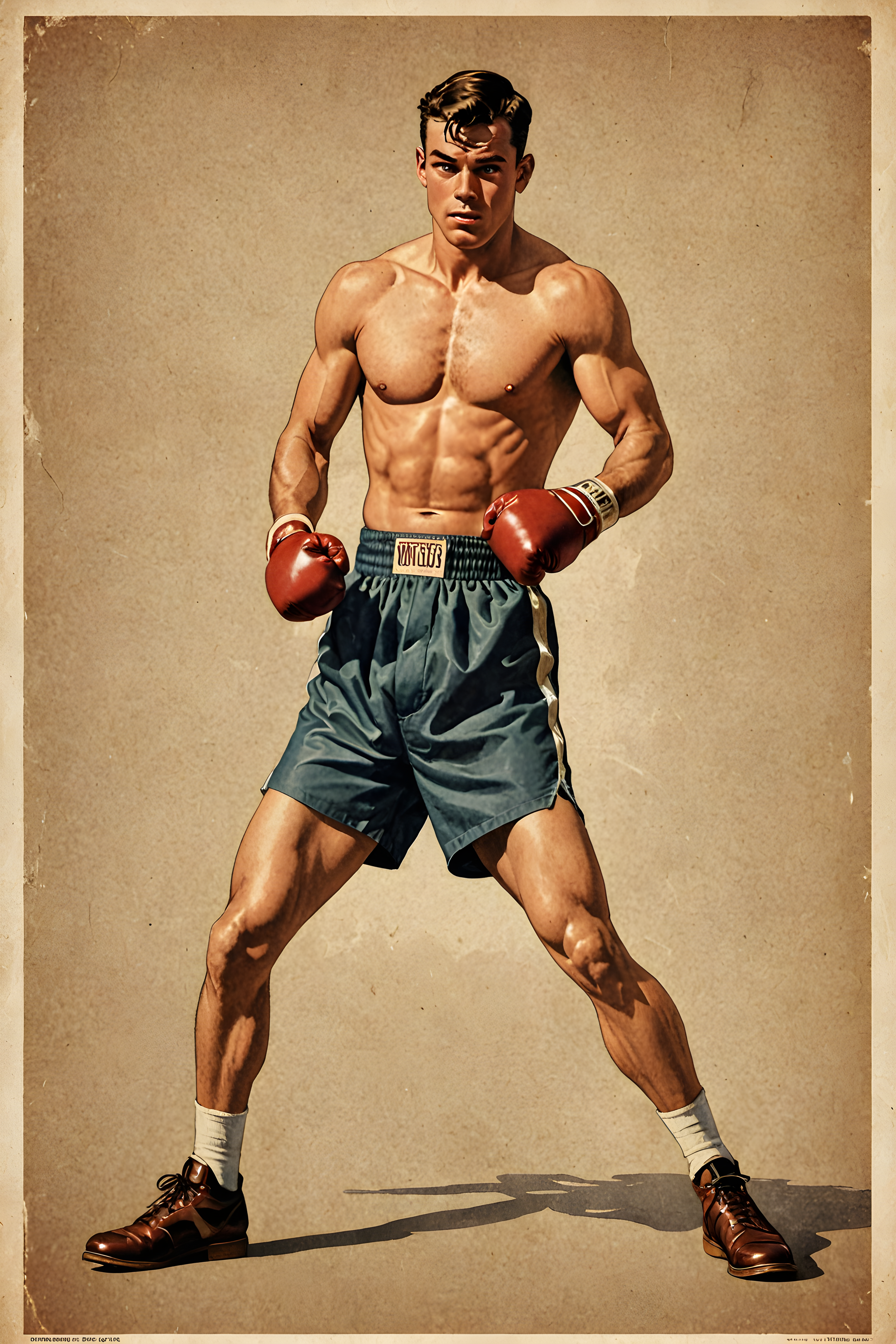 Boxer — Vintage Poster (Motivational)