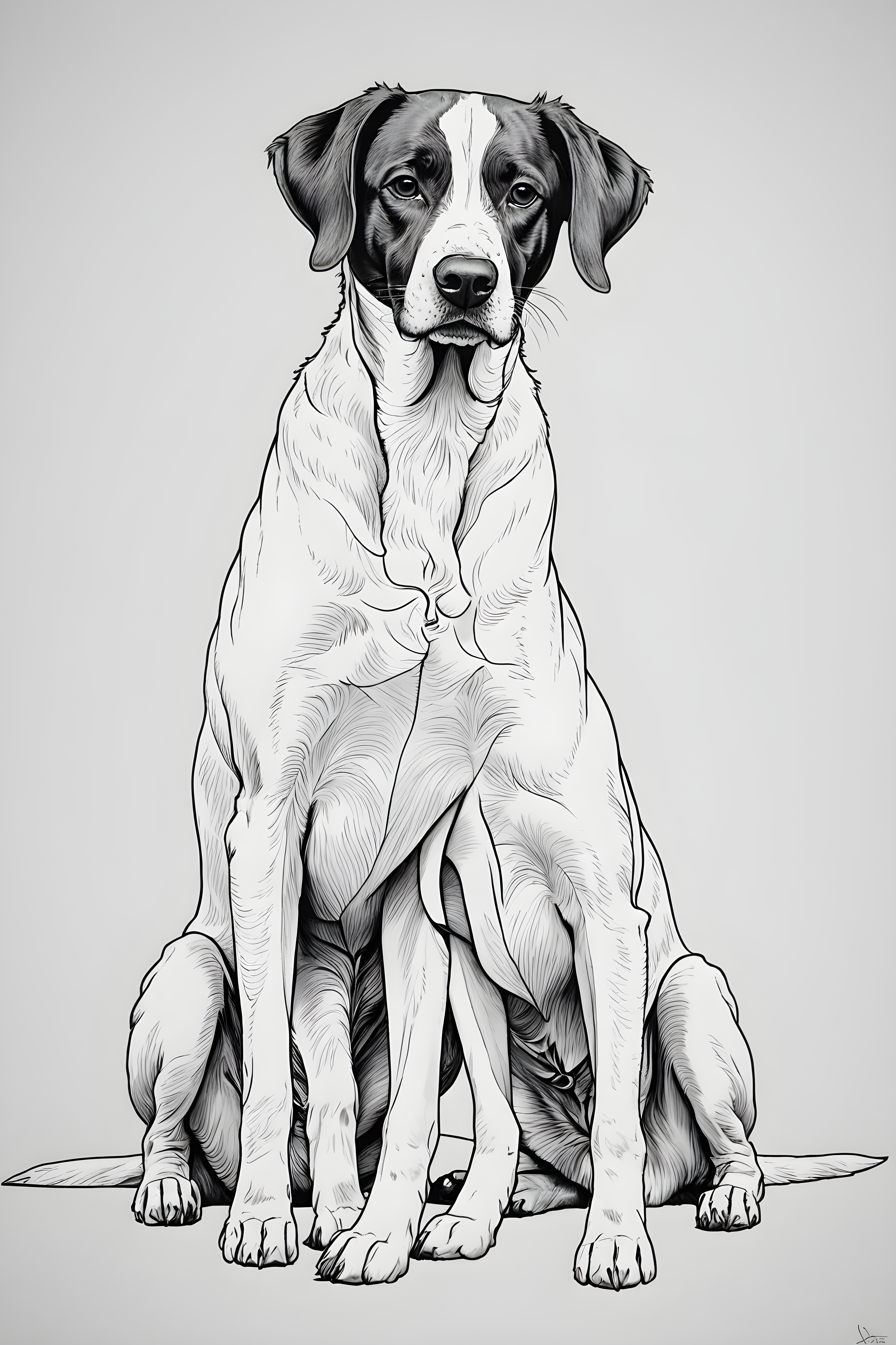 Brittany — Minimalist Line Art (Funny)