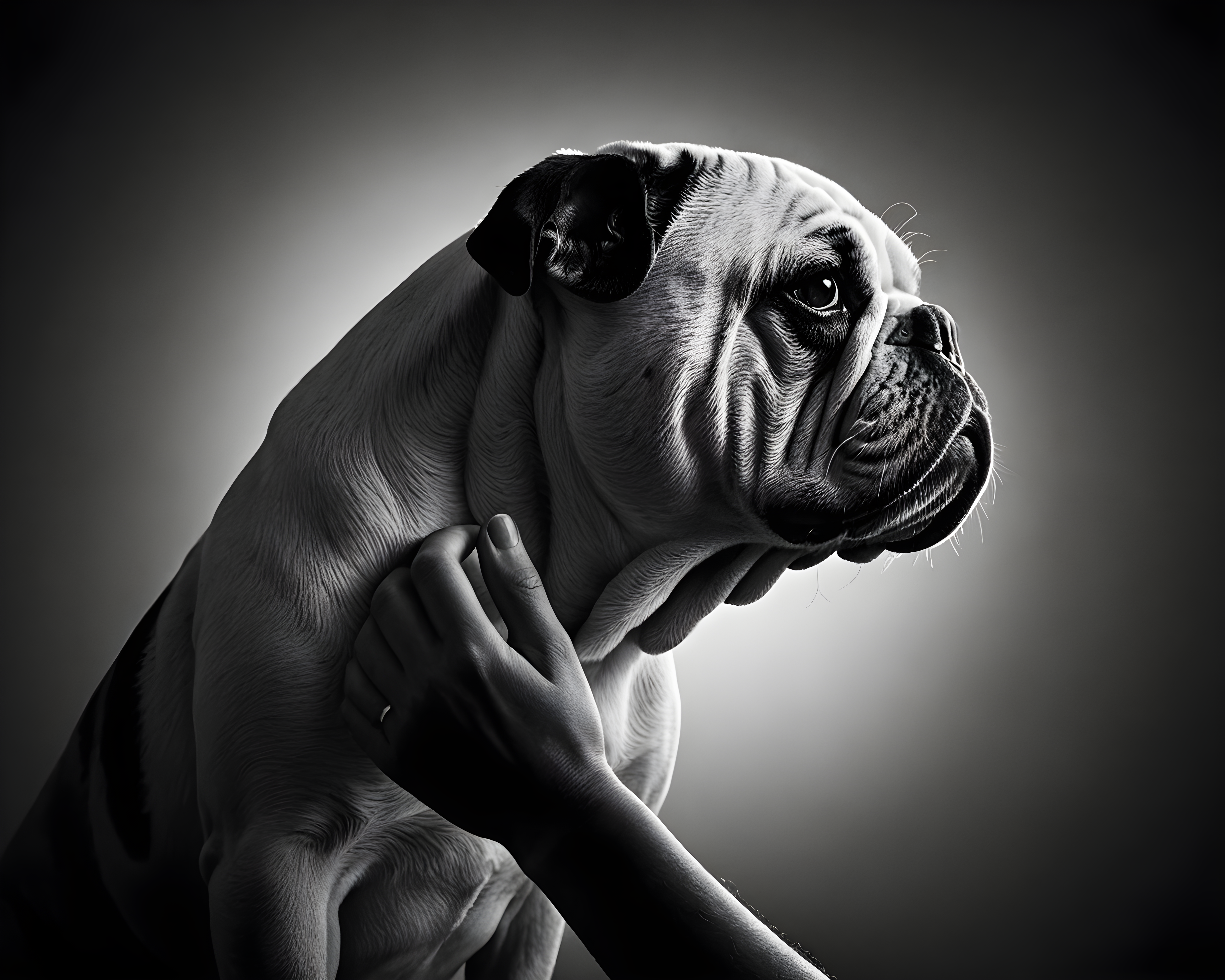 Bulldog — Black & White (Aesthetic)