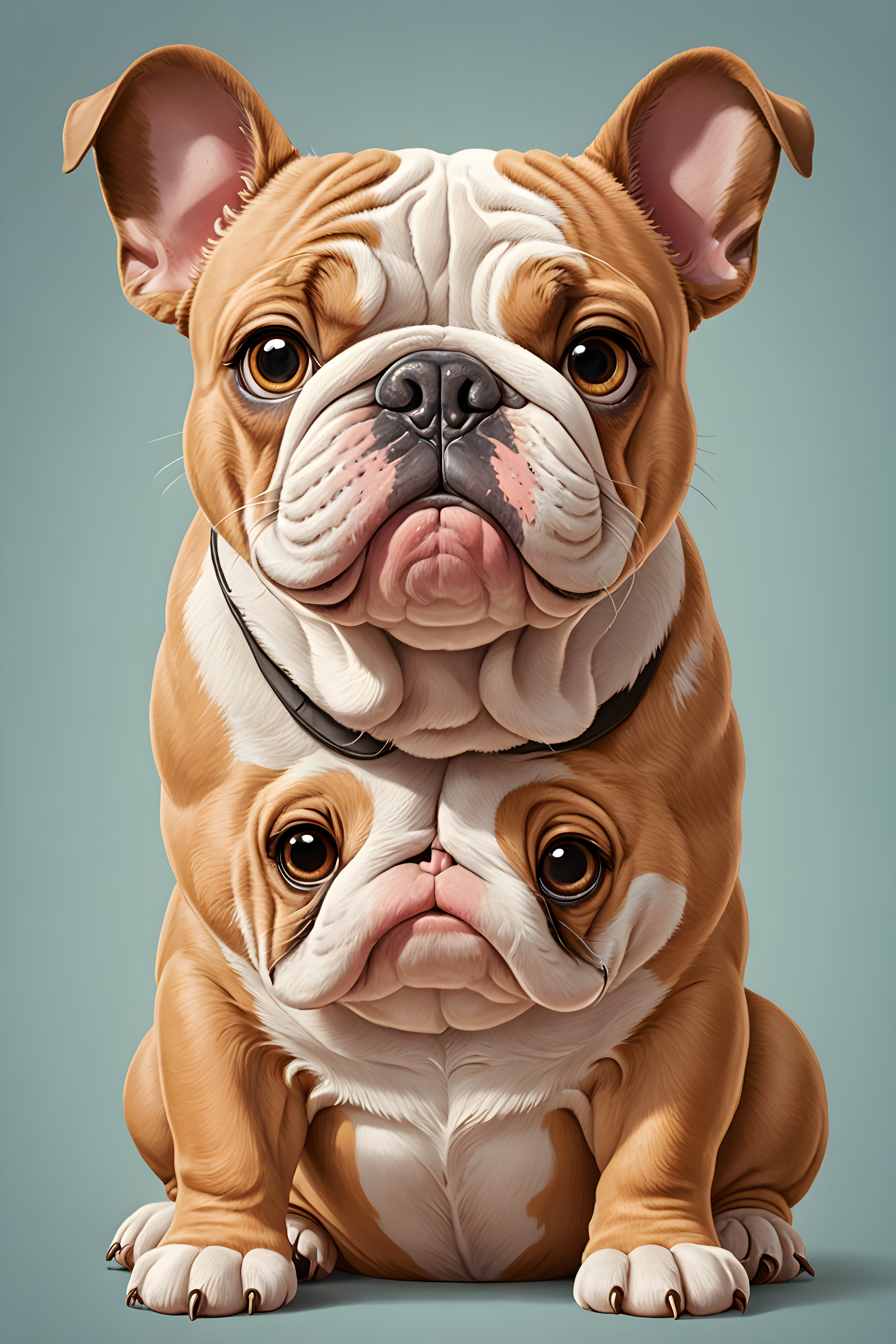 Bulldog — Cartoon / Kawaii (Emotional)