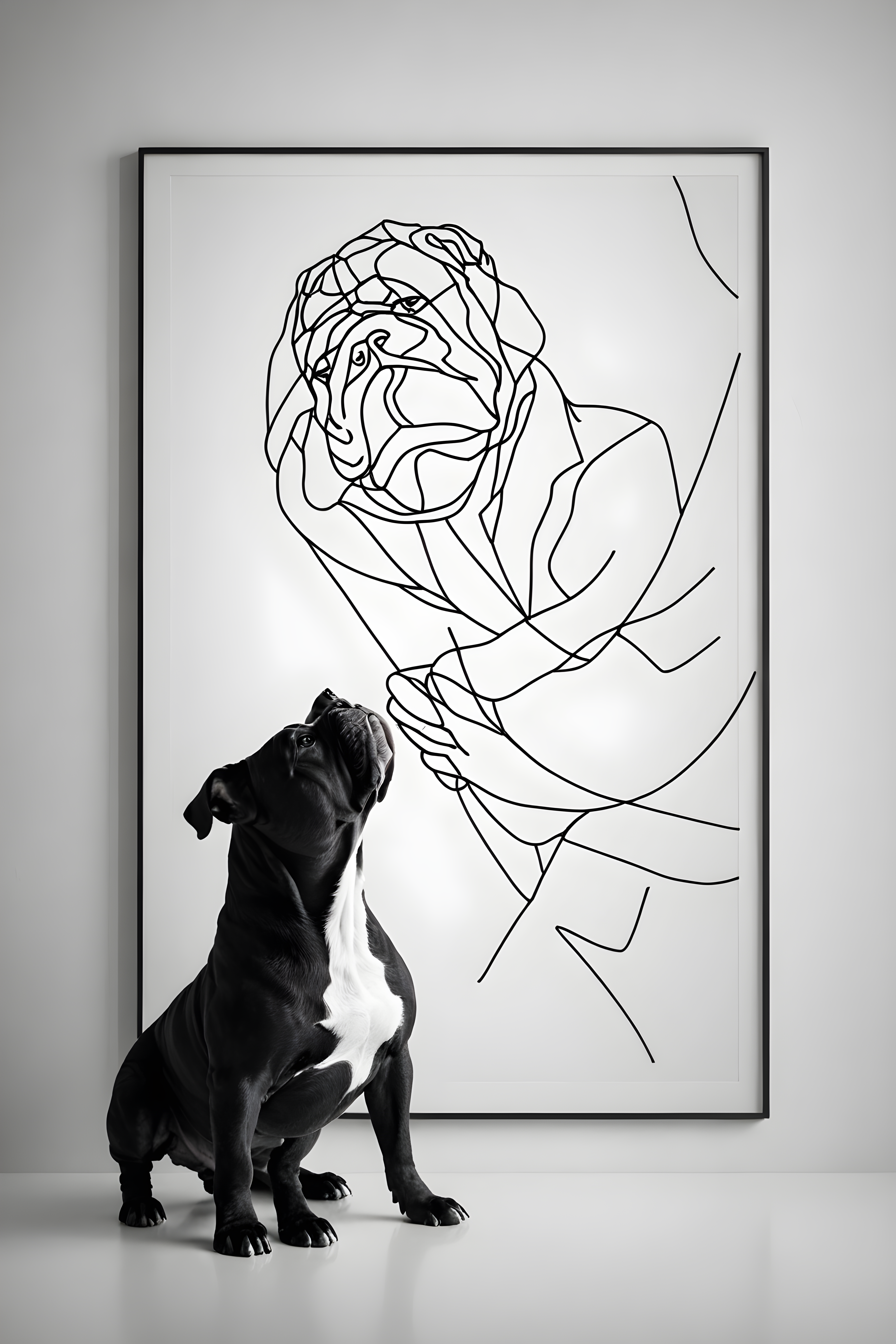 Bulldog — Minimalist Line Art (Motivational)