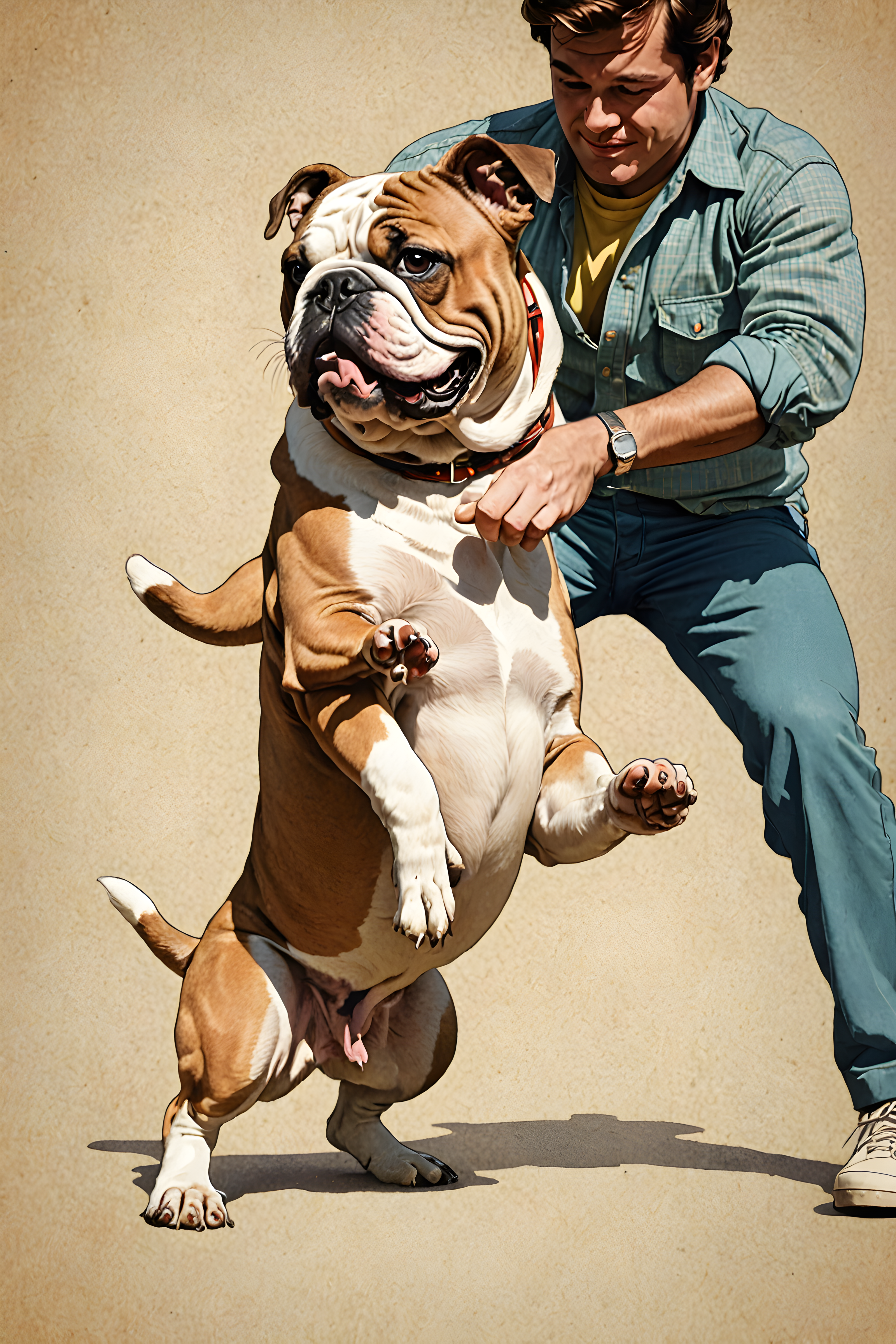 Bulldog — Retro (Playful)