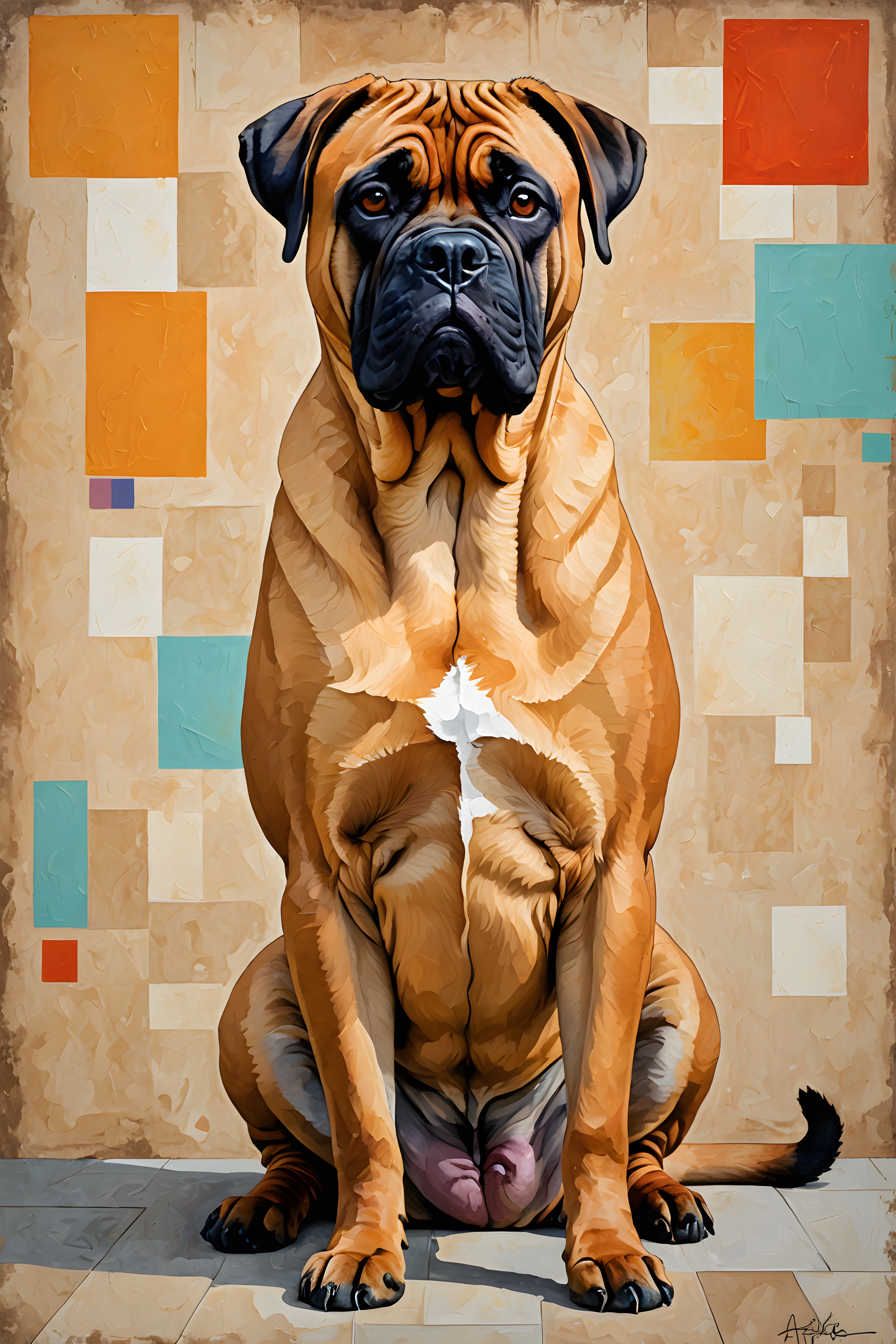 Bullmastiff — Abstract (Romantic)