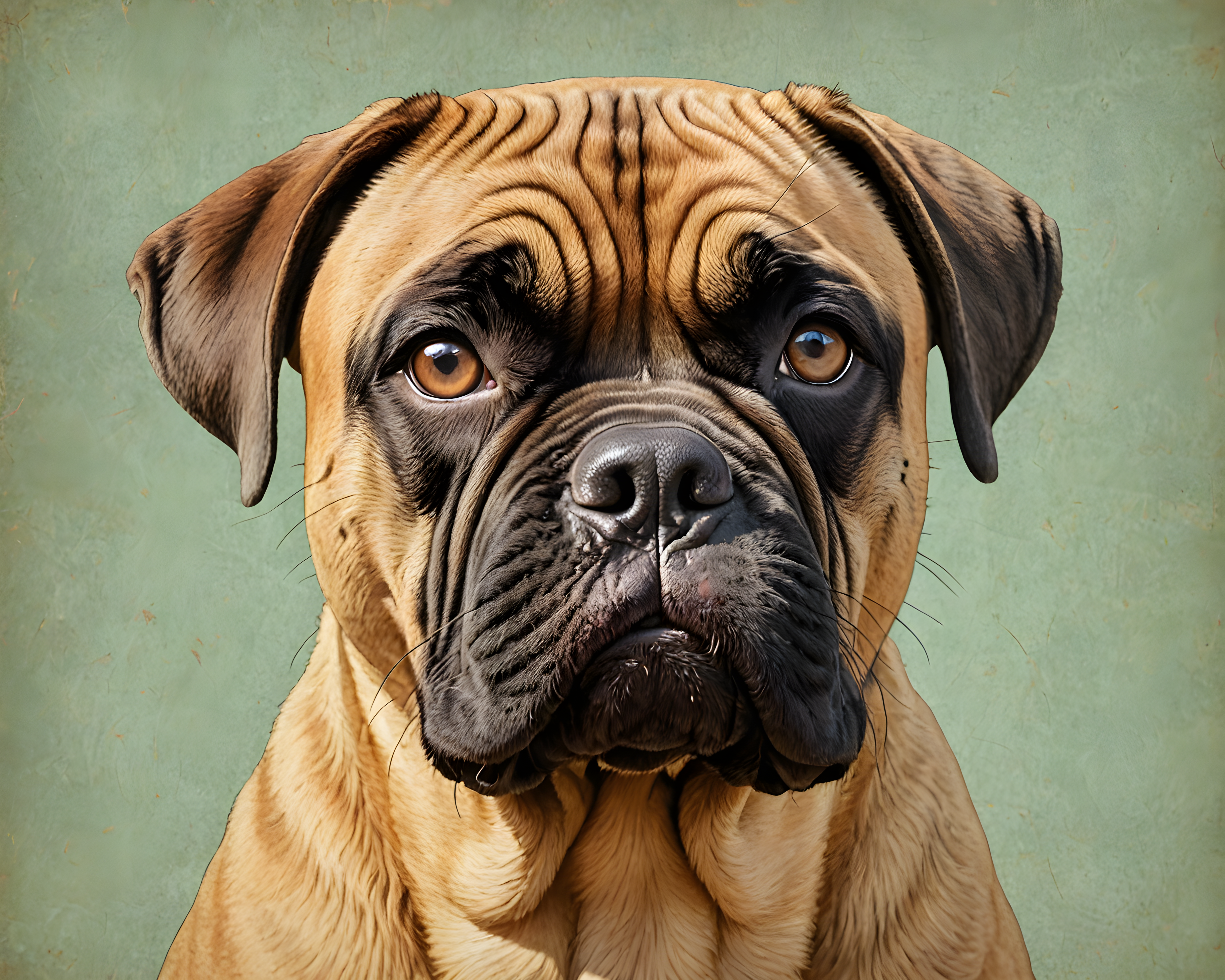 Bullmastiff — Retro (Cute)
