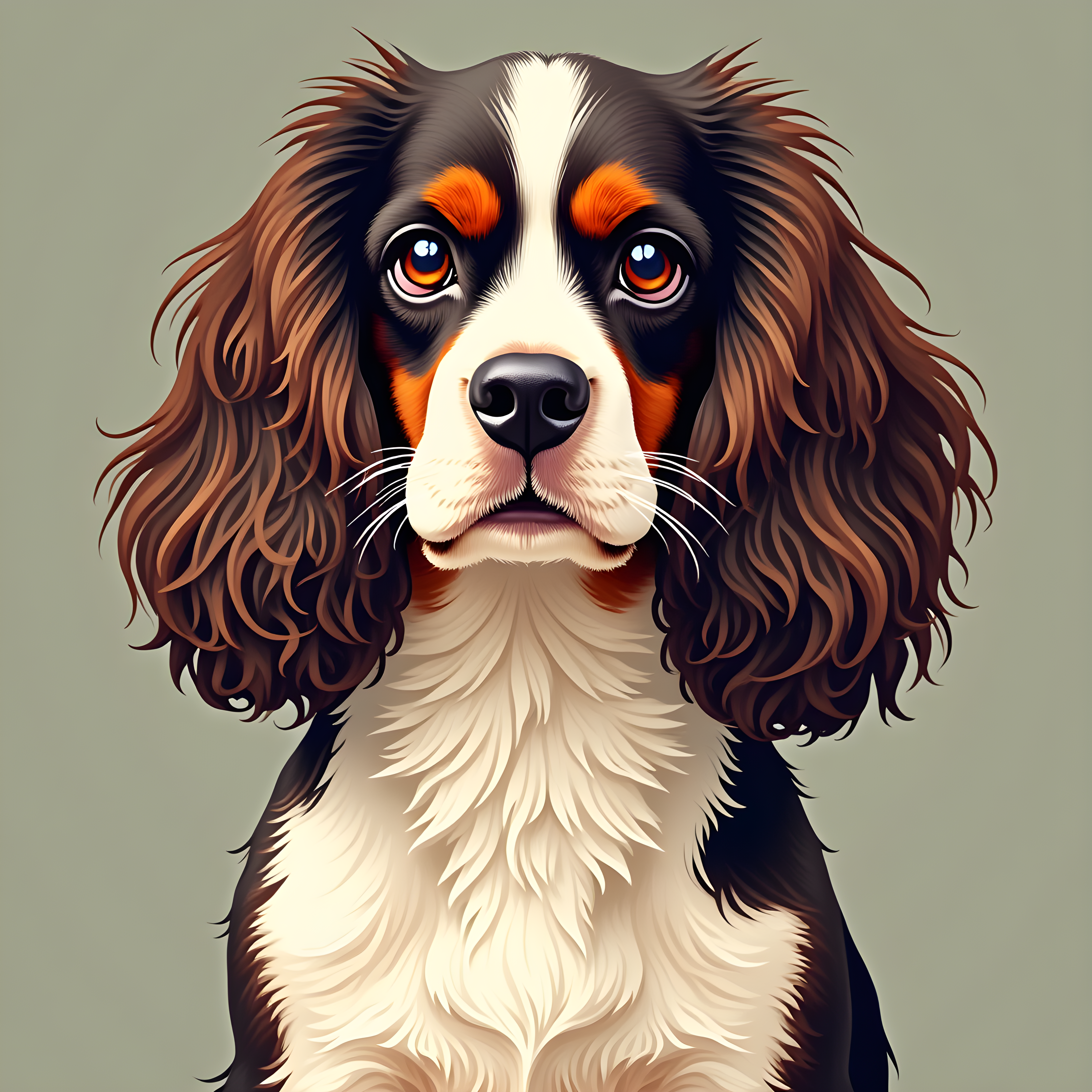 Cavalier King Charles Spaniel — Retro (Motivational)