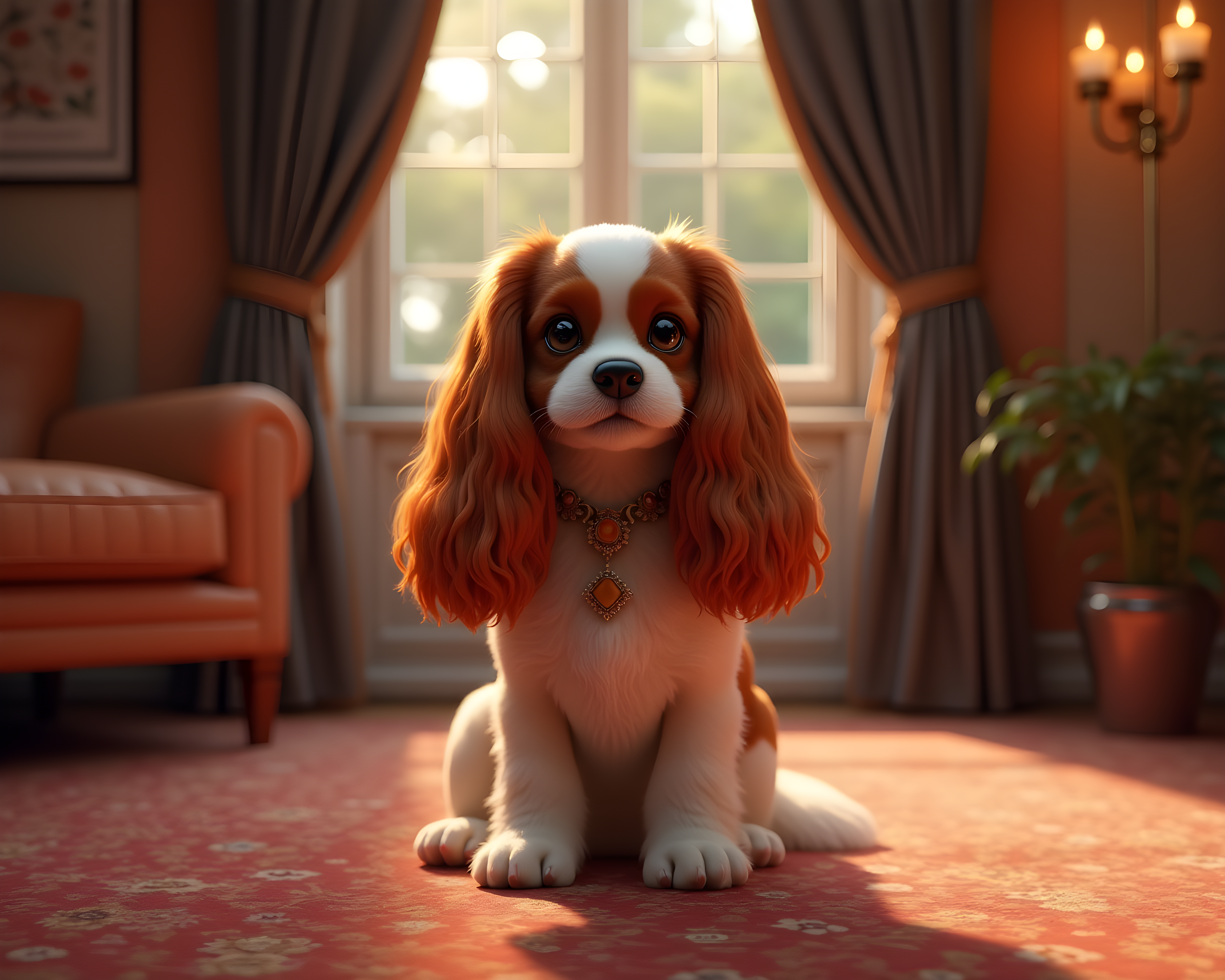 Cavalier King Charles Spaniel — 3D Render (Luxury)