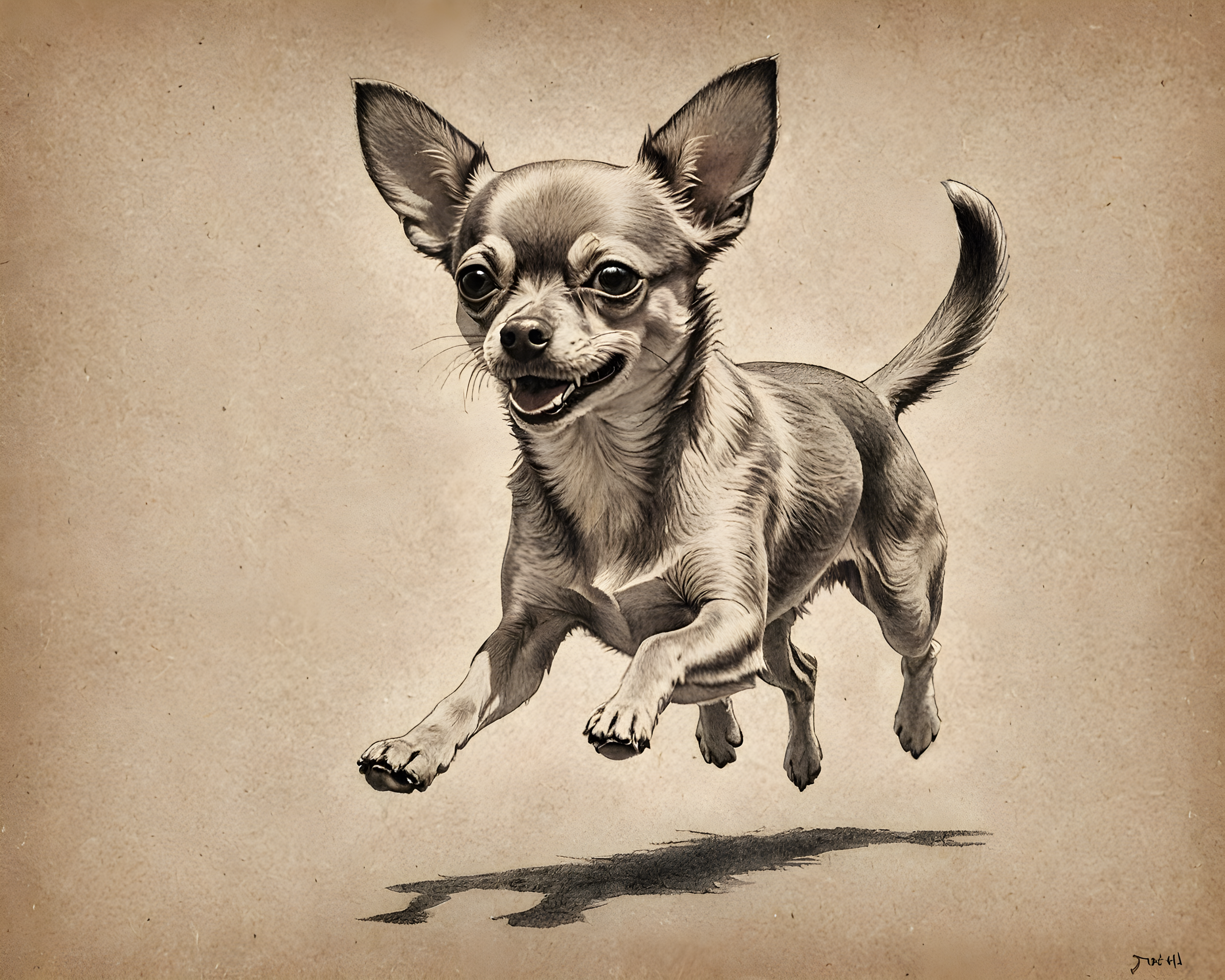 Chihuahua — Pencil Sketch (Aesthetic)