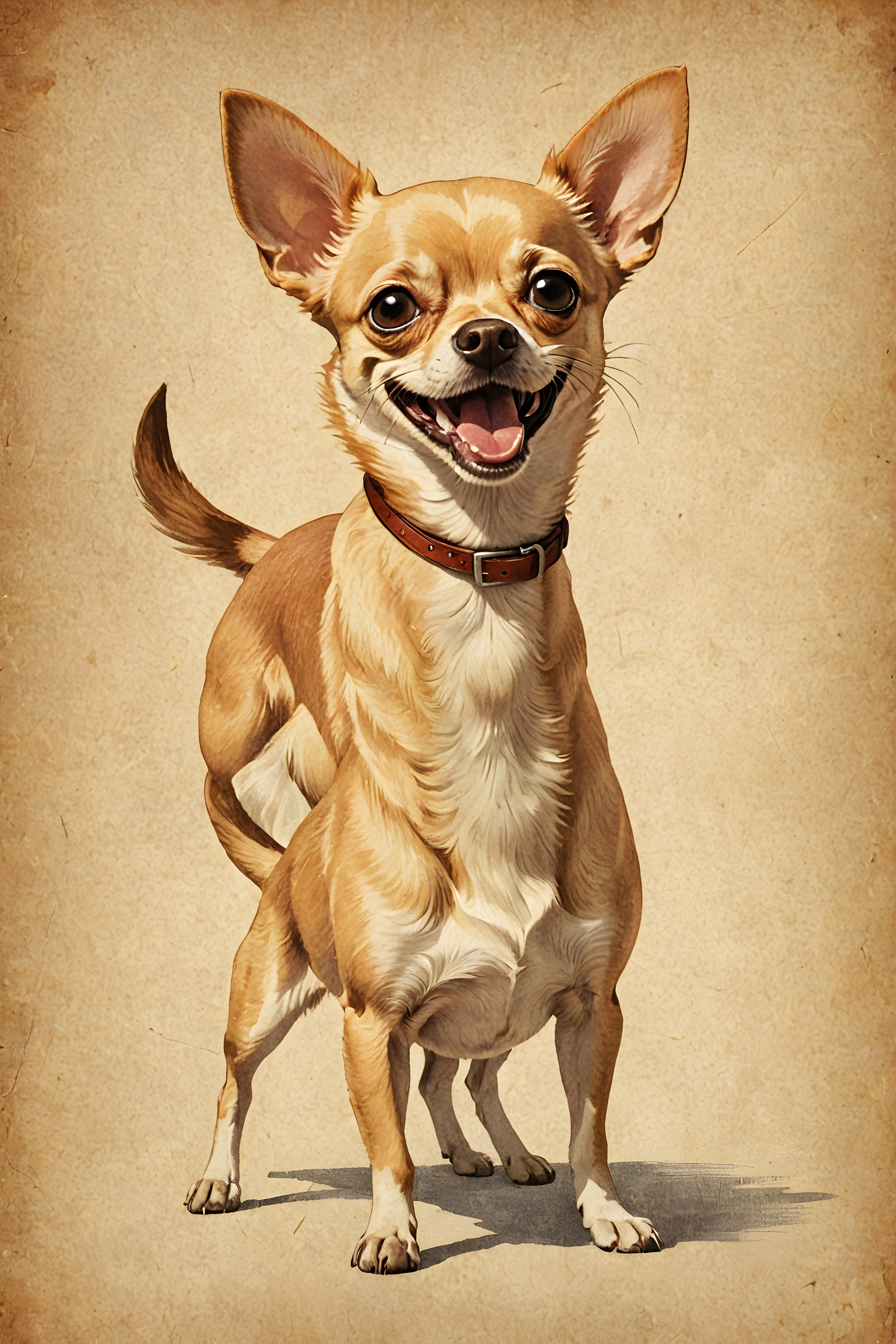Chihuahua — Vintage Poster (Happy)