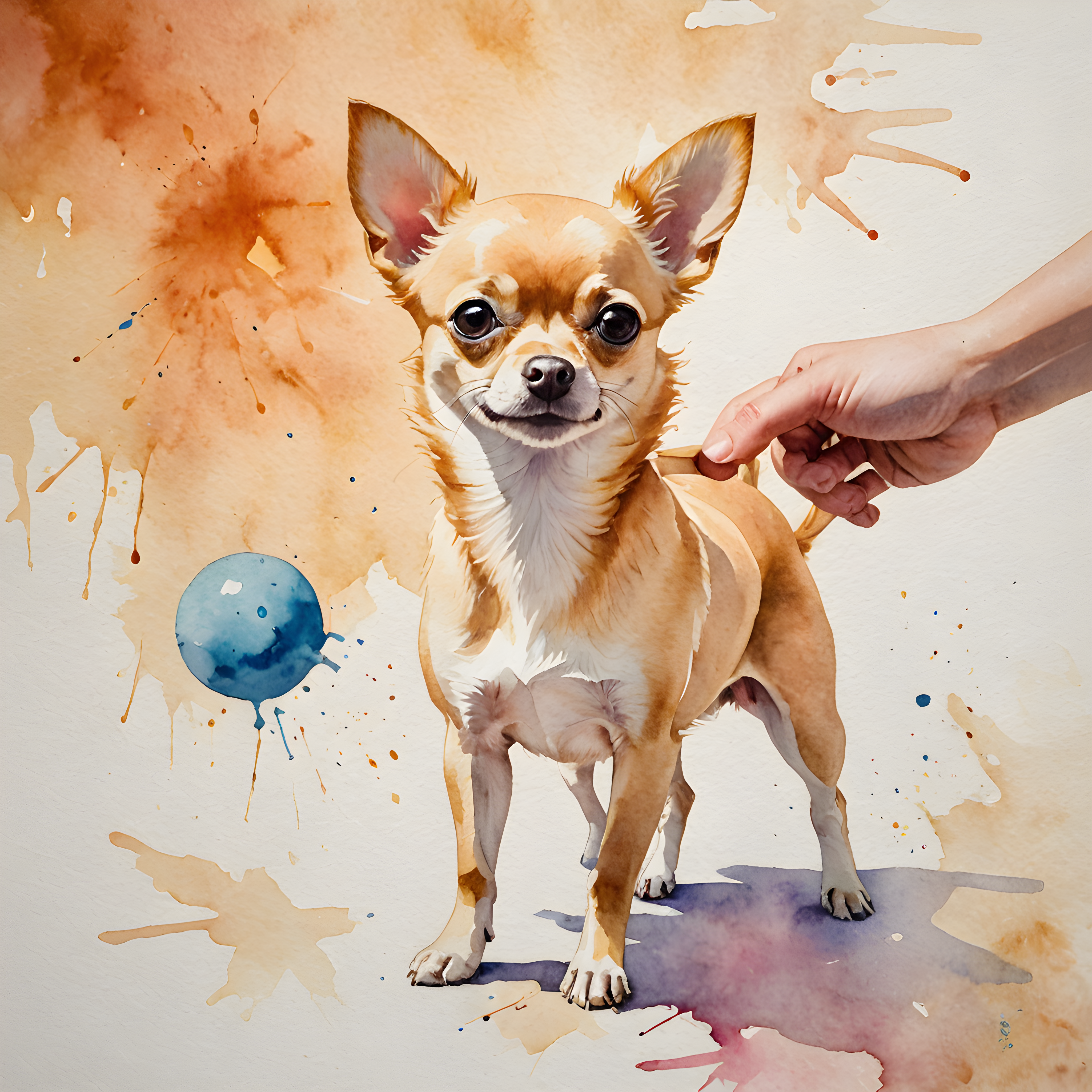 Chihuahua — Watercolor (Playful)