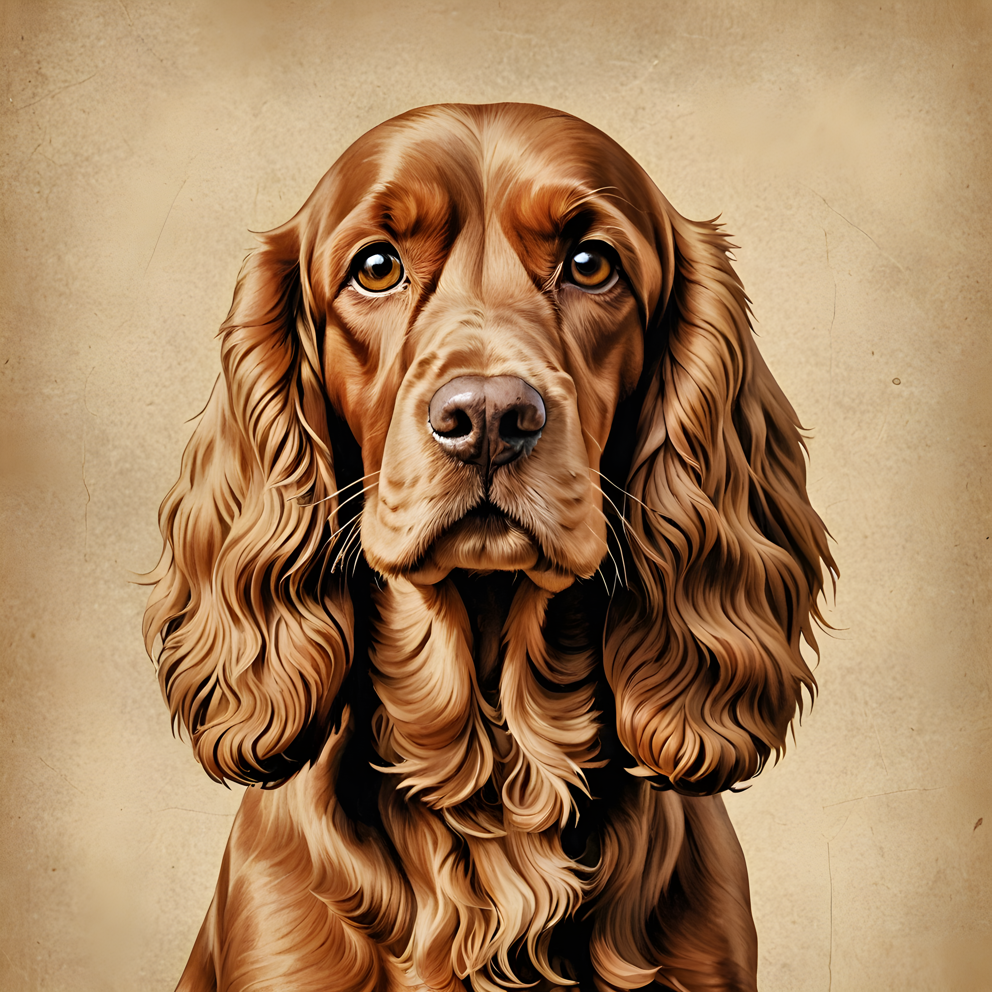 Cocker Spaniel — Vintage Poster (Funny)