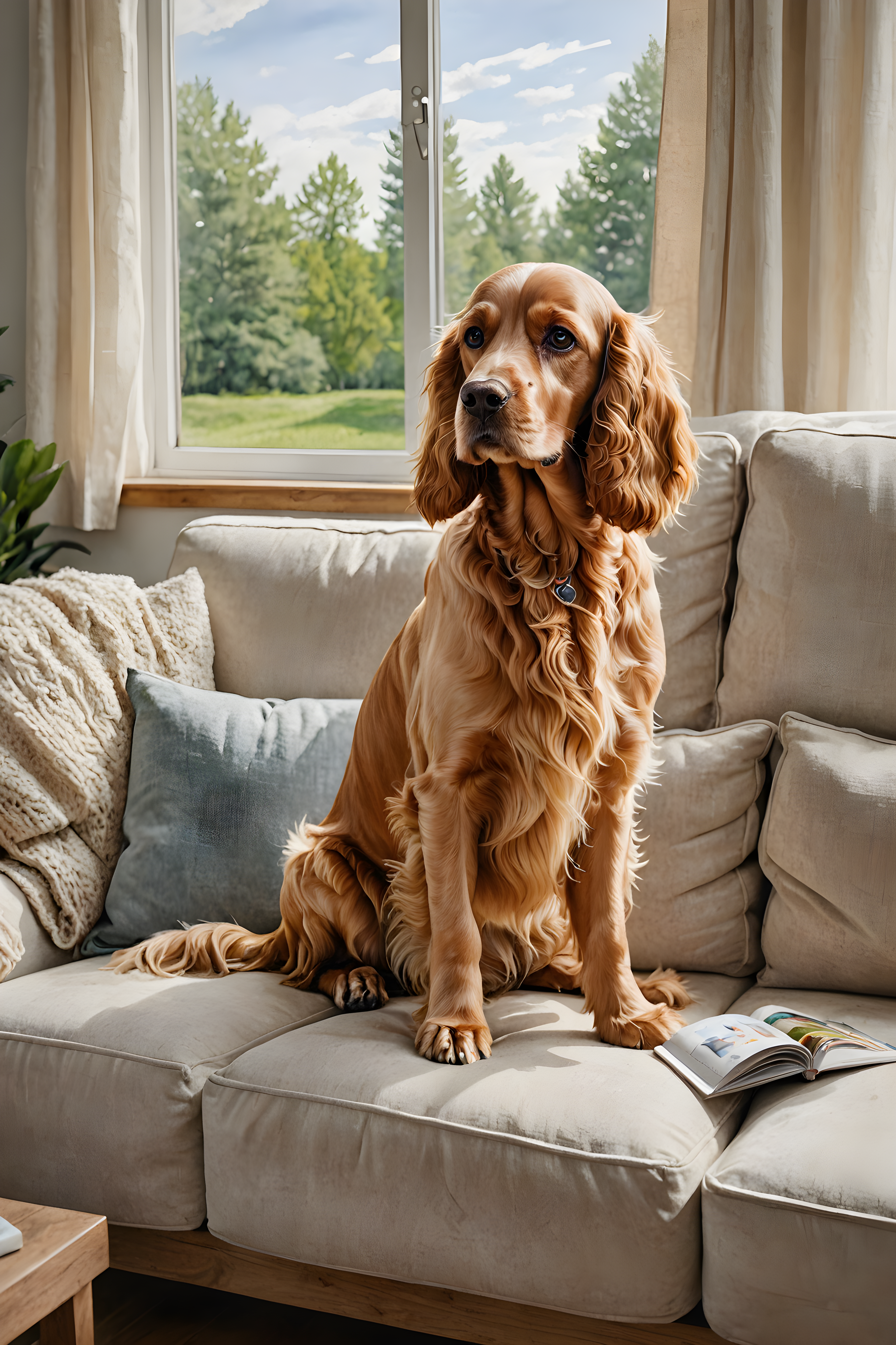 Cocker Spaniel — Watercolor (Lifestyle)