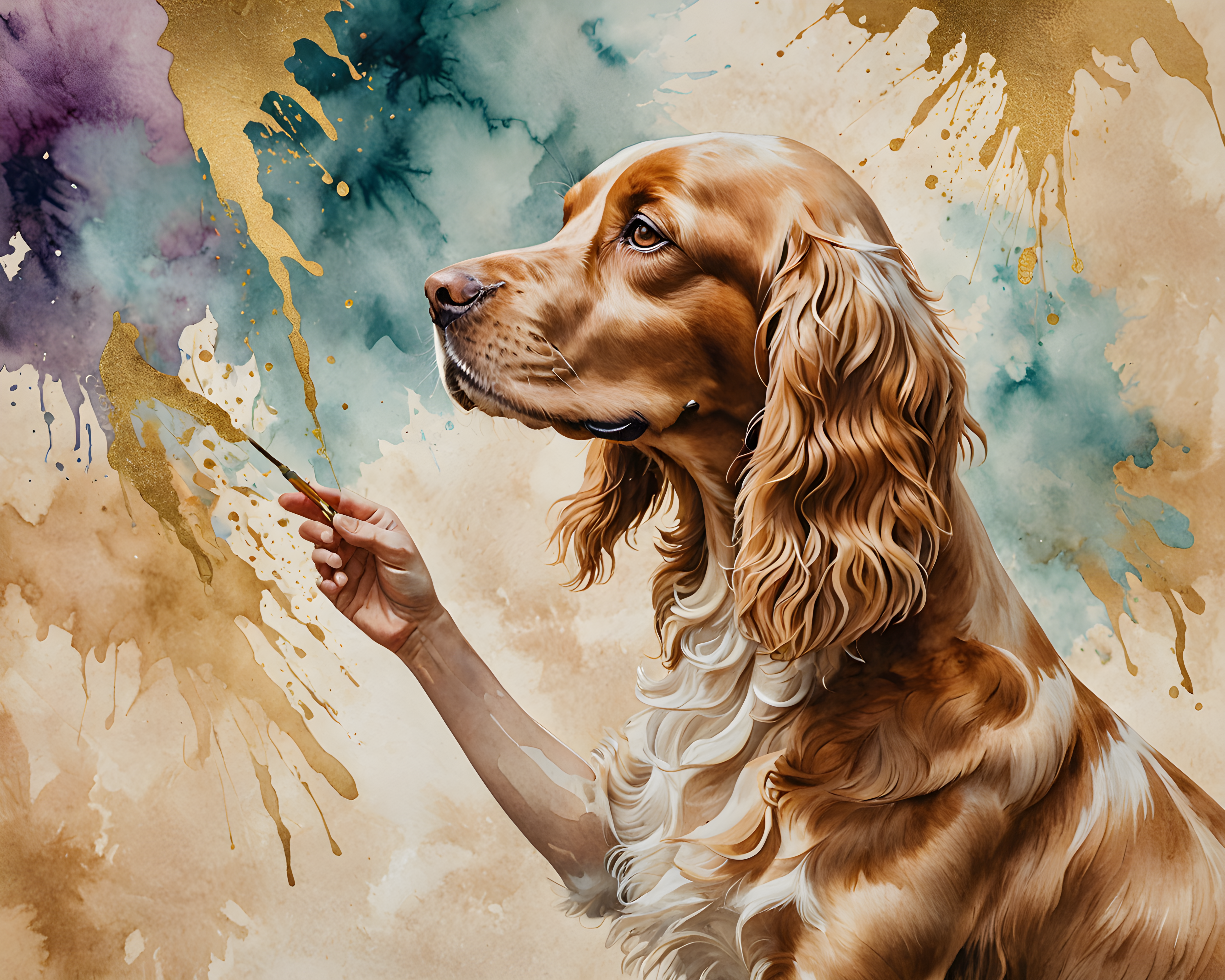 Cocker Spaniel — Watercolor (Luxury)