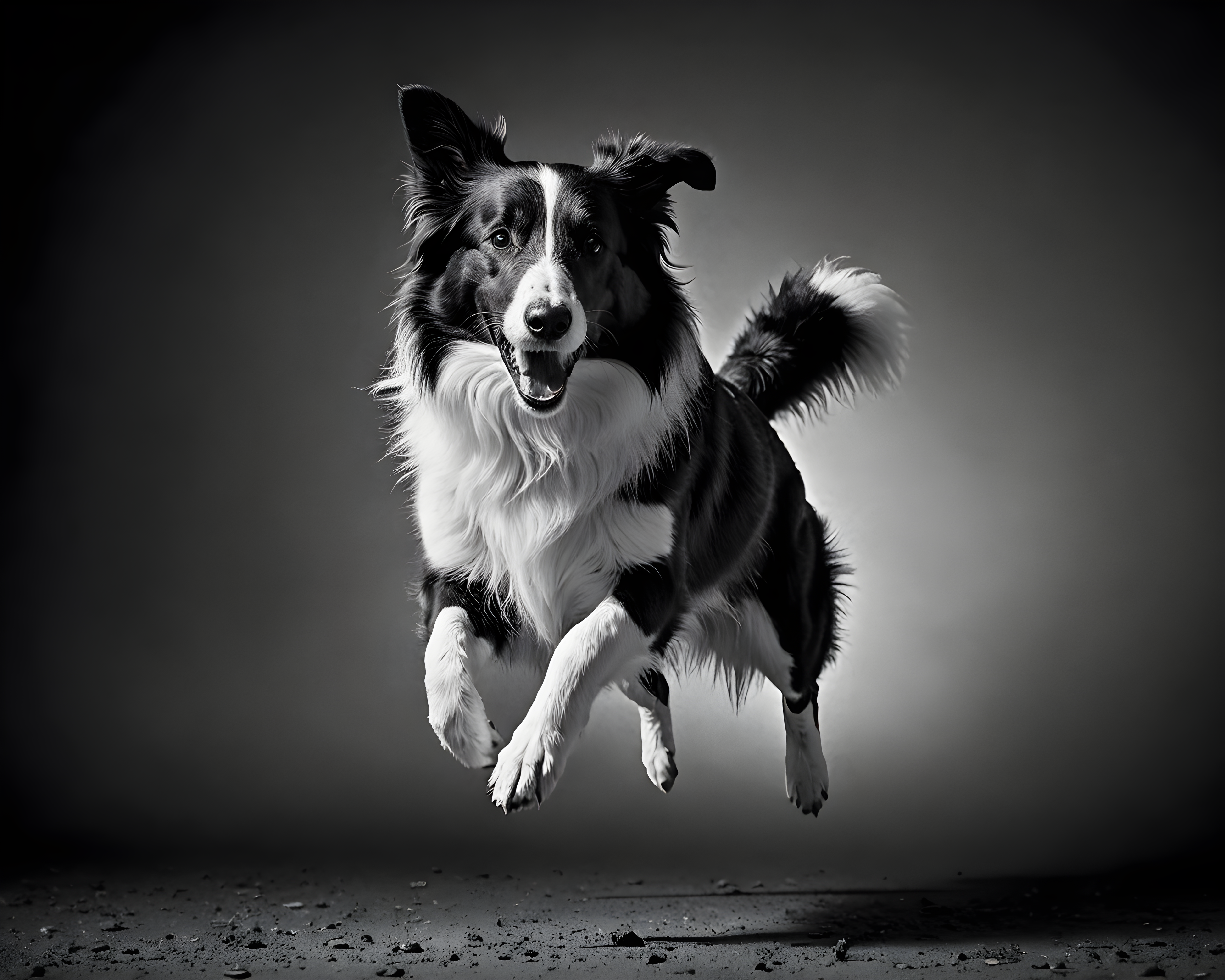 Collie — Black & White (Fantasy)